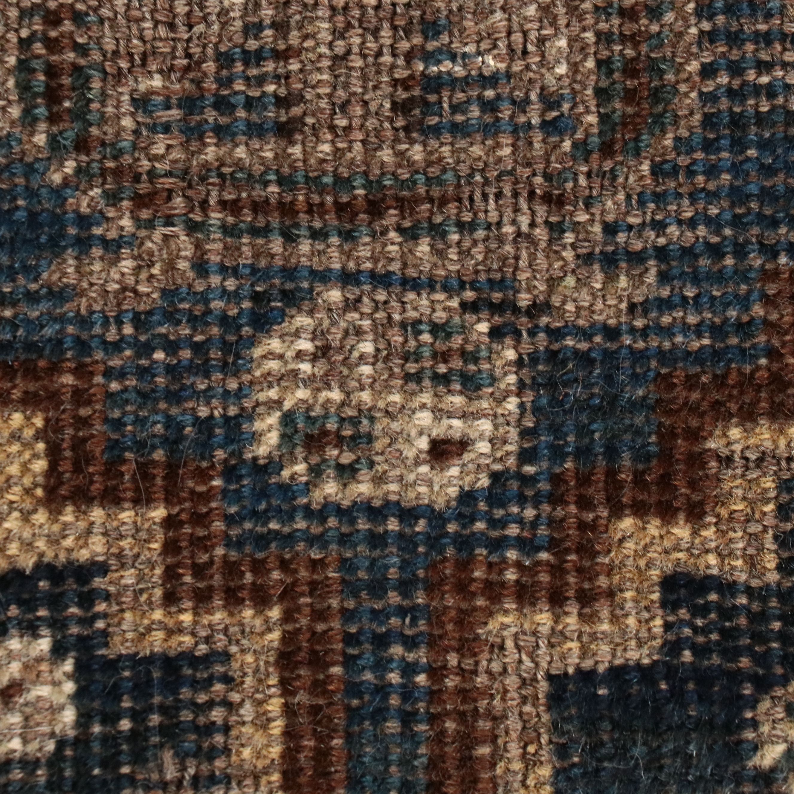 4'3 x 5'10 Hand-Knotted Afghan Turkmen Area Rug