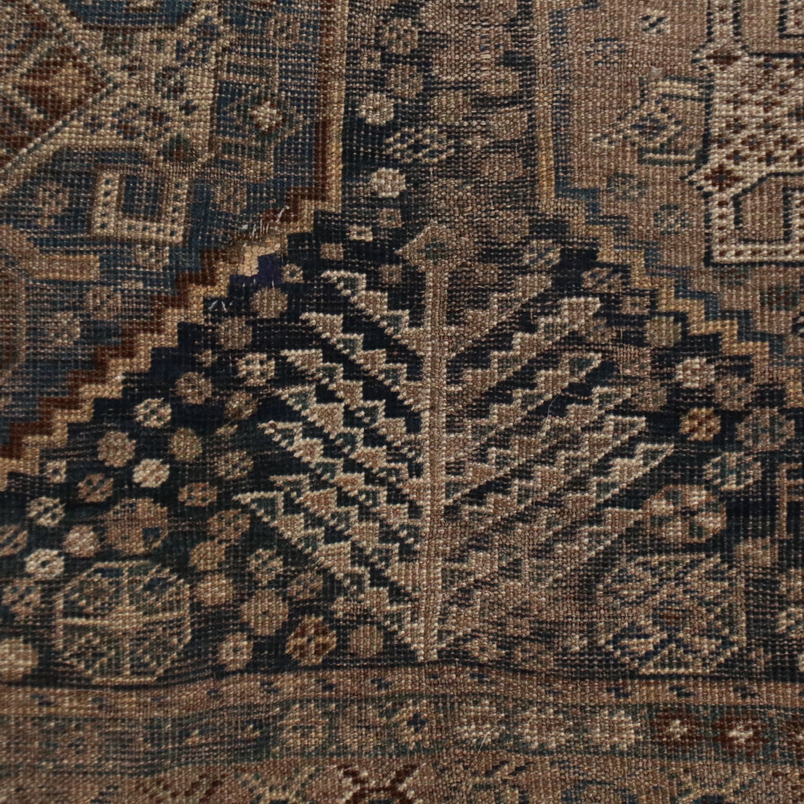 4'3 x 5'10 Hand-Knotted Afghan Turkmen Area Rug
