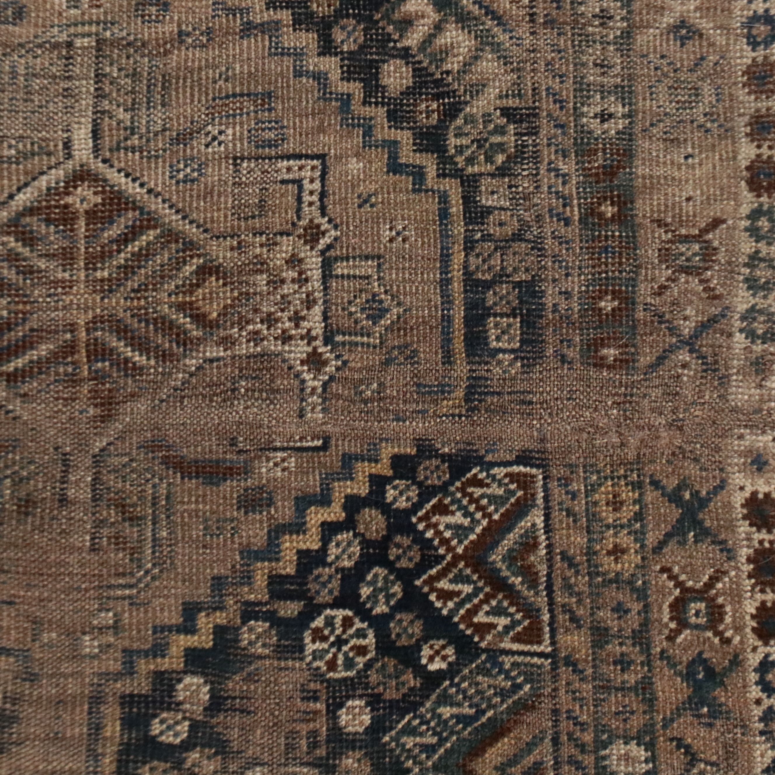 4'3 x 5'10 Hand-Knotted Afghan Turkmen Area Rug