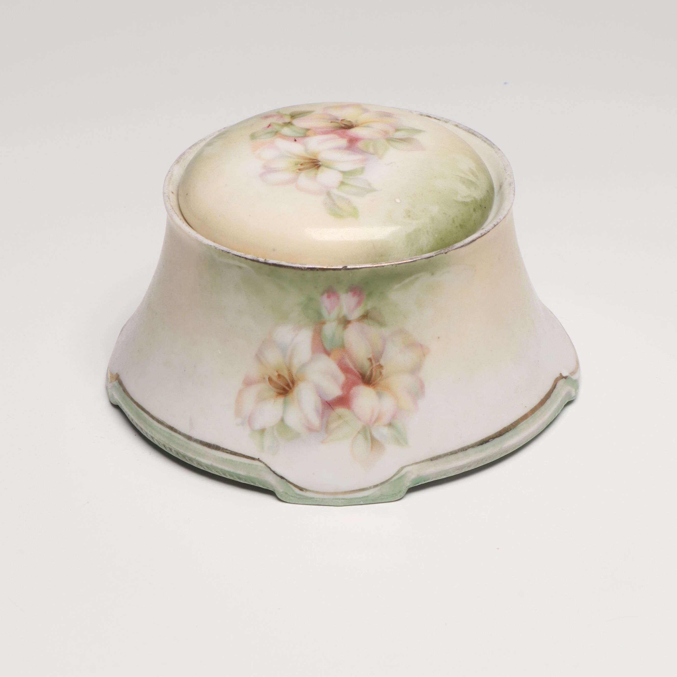 Floral Cut Crystal Bowl, Cranberry Glass Vase and Other Serveware