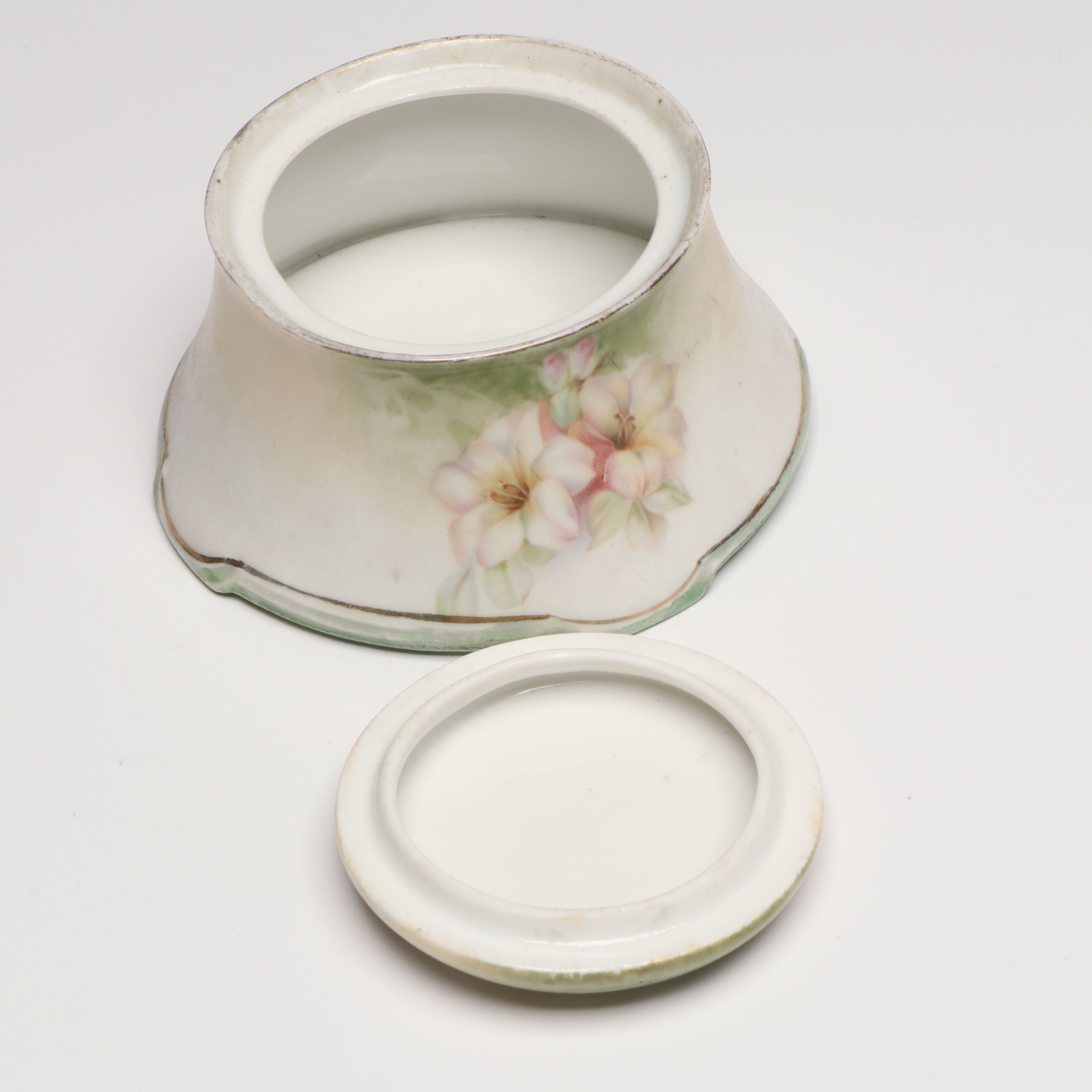 Floral Cut Crystal Bowl, Cranberry Glass Vase and Other Serveware