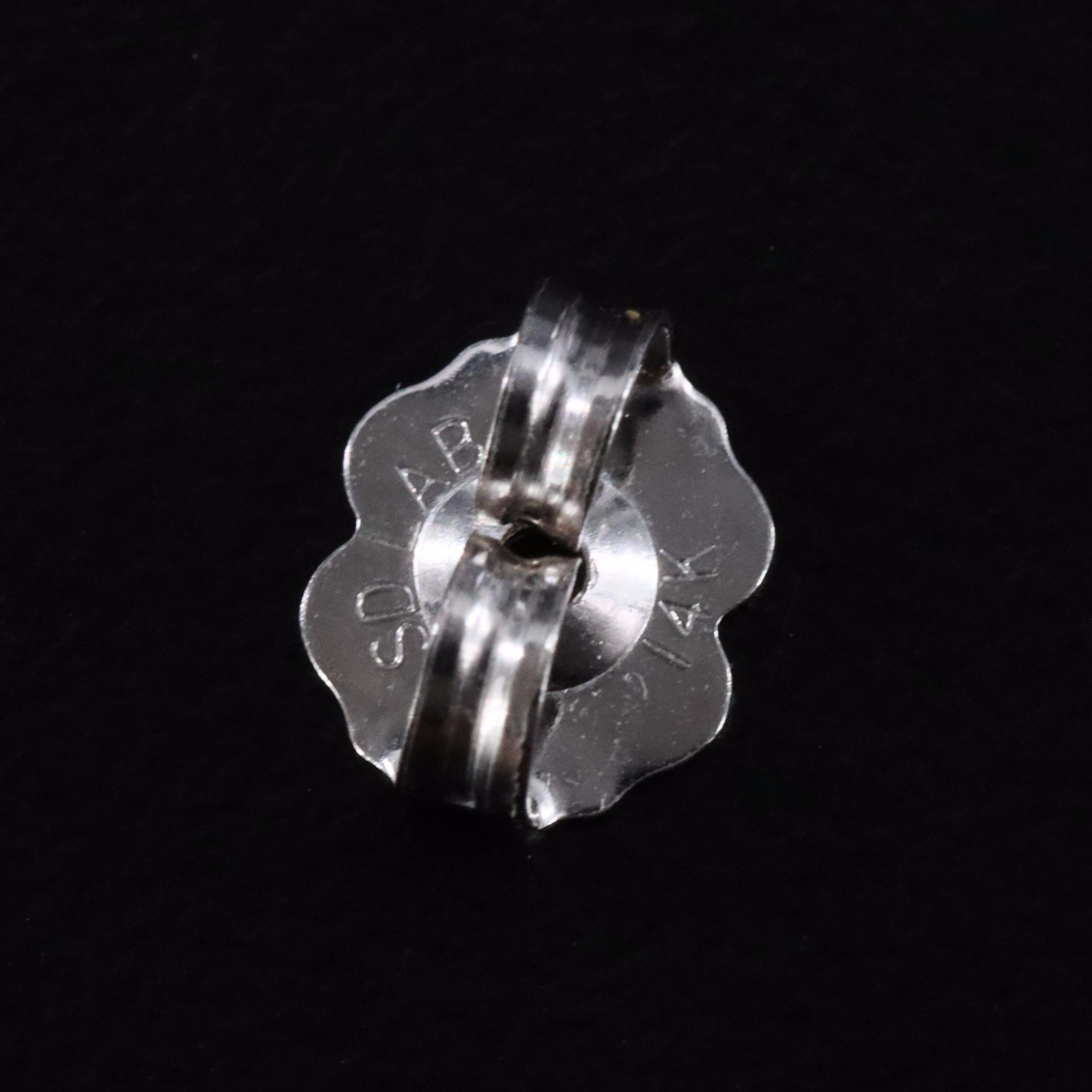 14K 1.31 CTW Lab Grown Diamond J Hoop Earrings