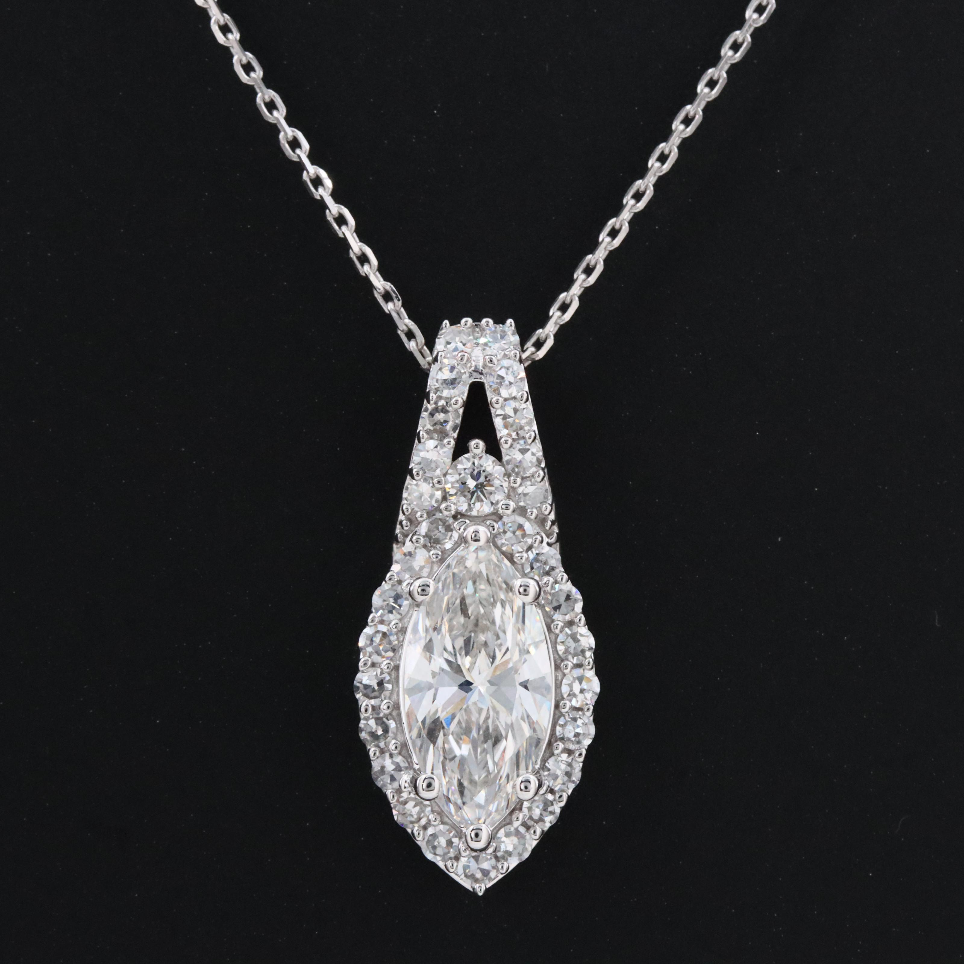 14K 2.10 CTW Lab Grown Diamond Pendant Necklace