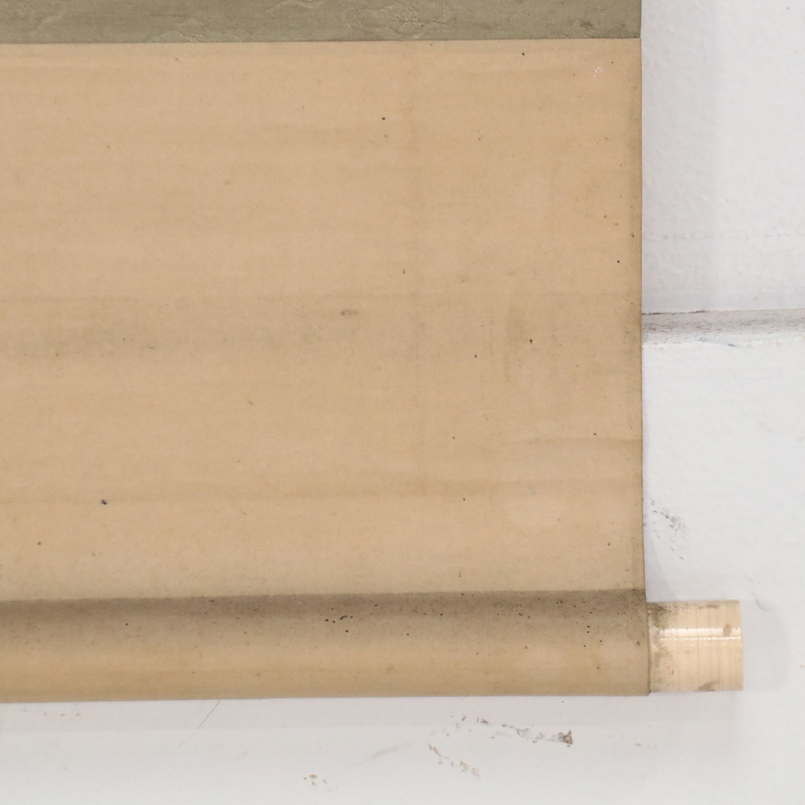 Watercolor Sansui Landscape Scroll, Late 19th Century