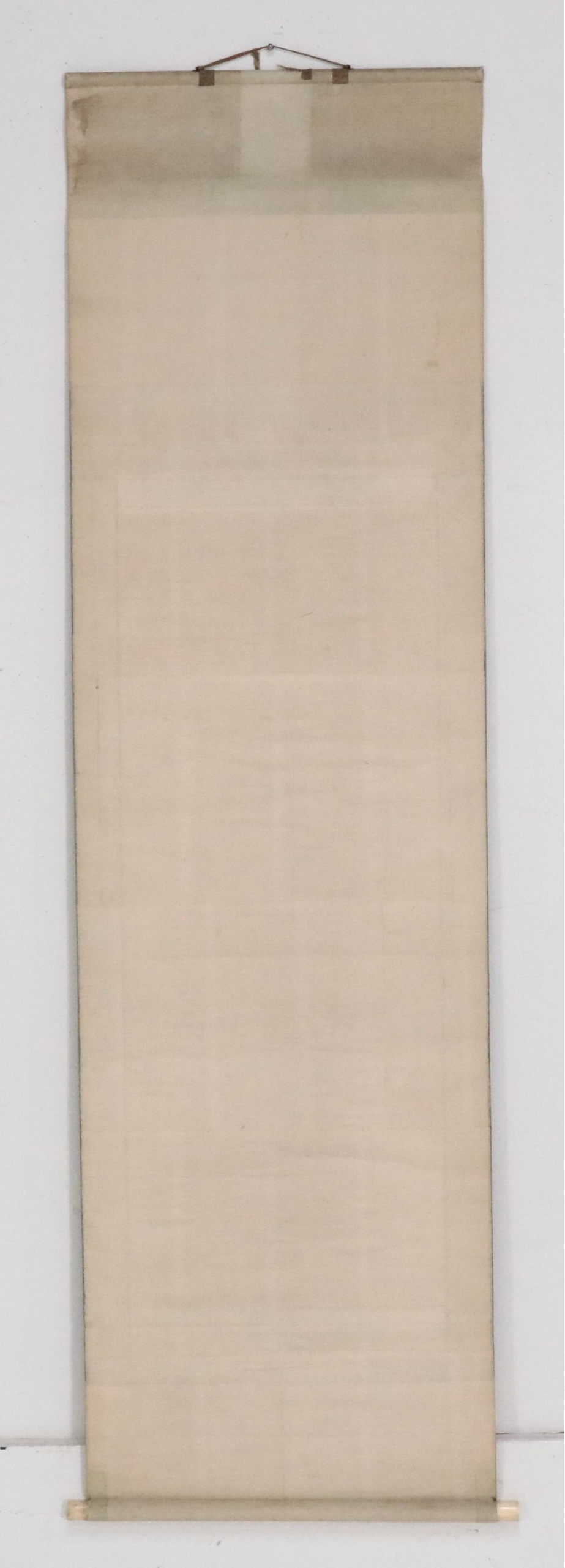 Watercolor Sansui Landscape Scroll, Late 19th Century