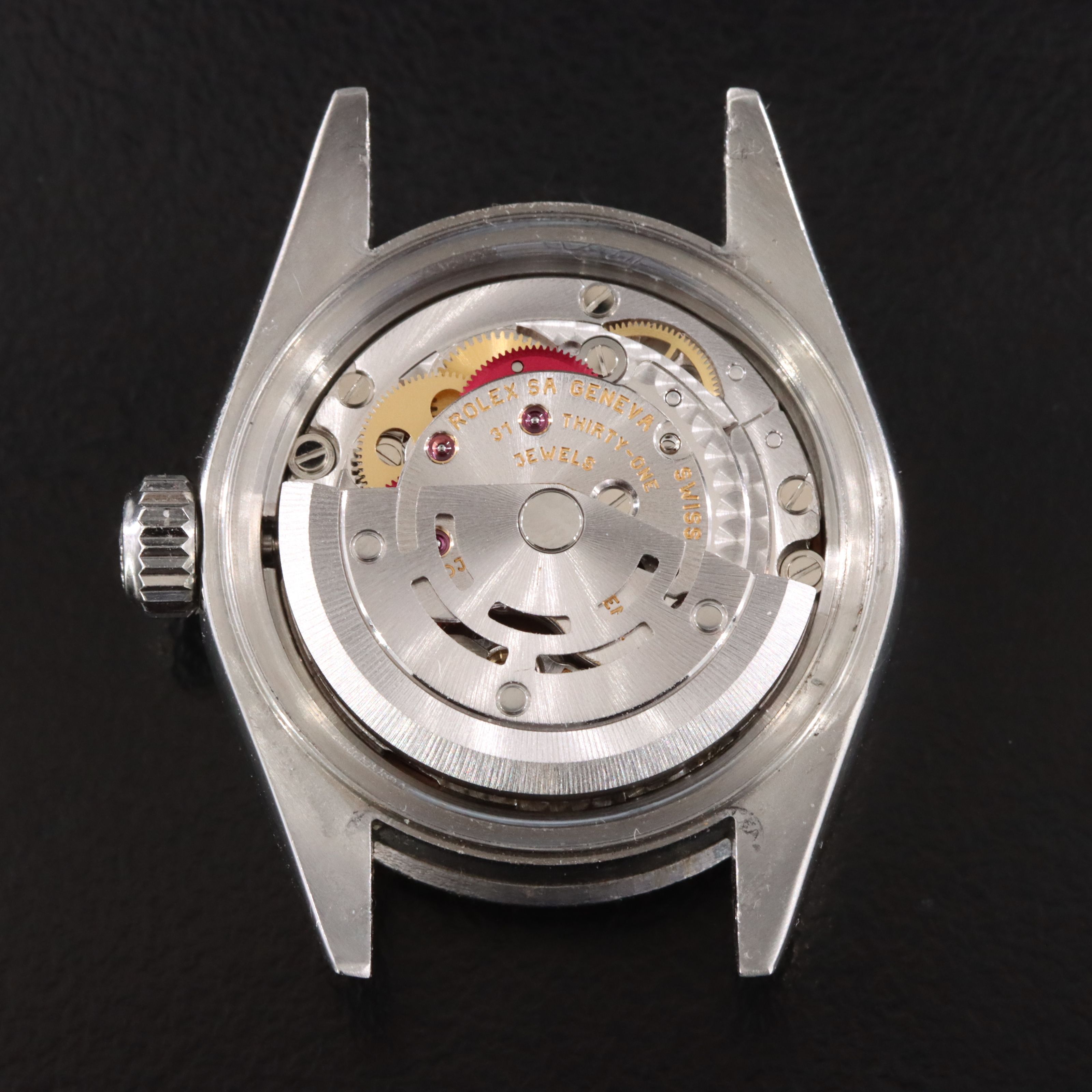 2002 Rolex Custom Diamond Bezel Salmon Dial Datejust Watch 79174