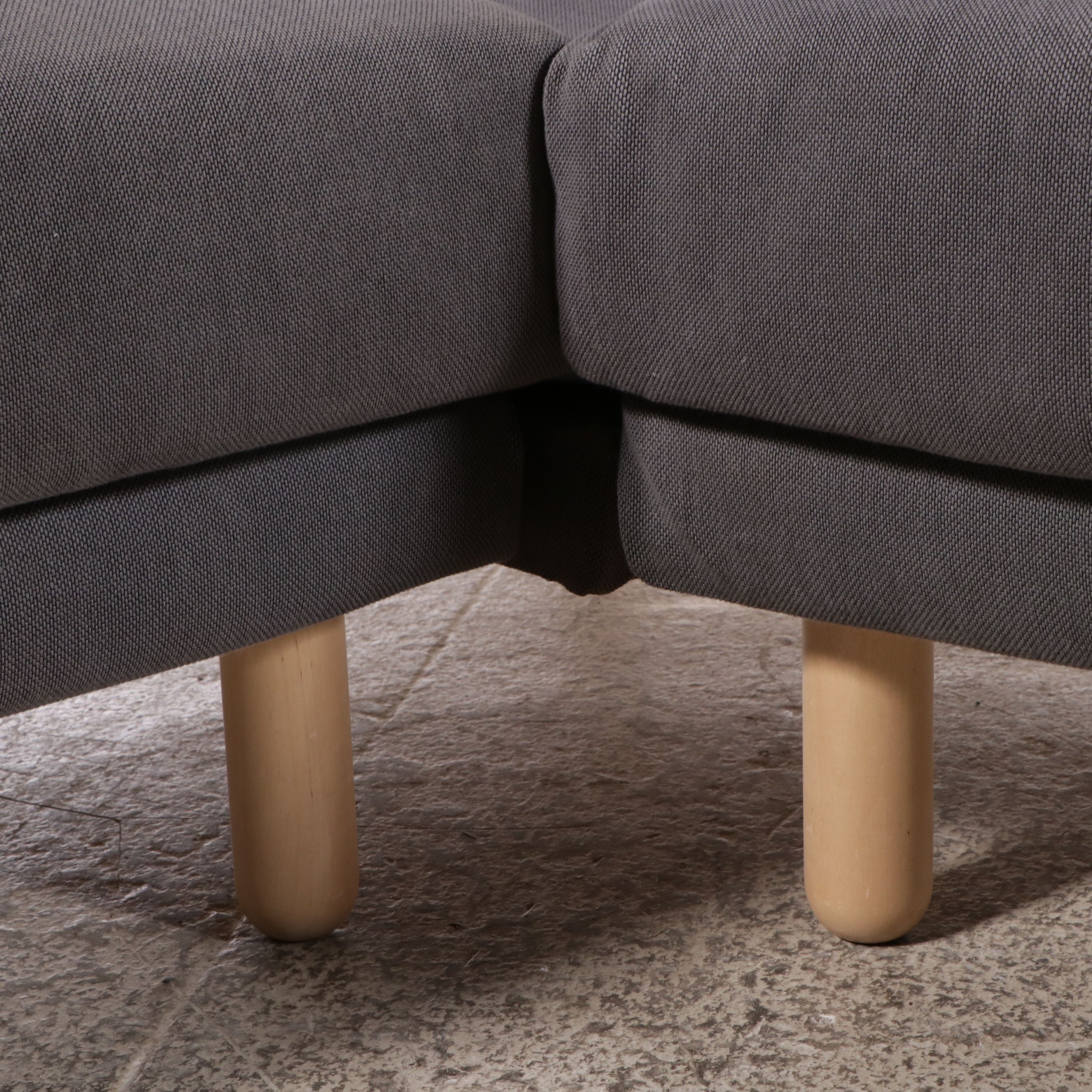 IKEA Scandinavian Modern Style Upholstered Sectional Sofa