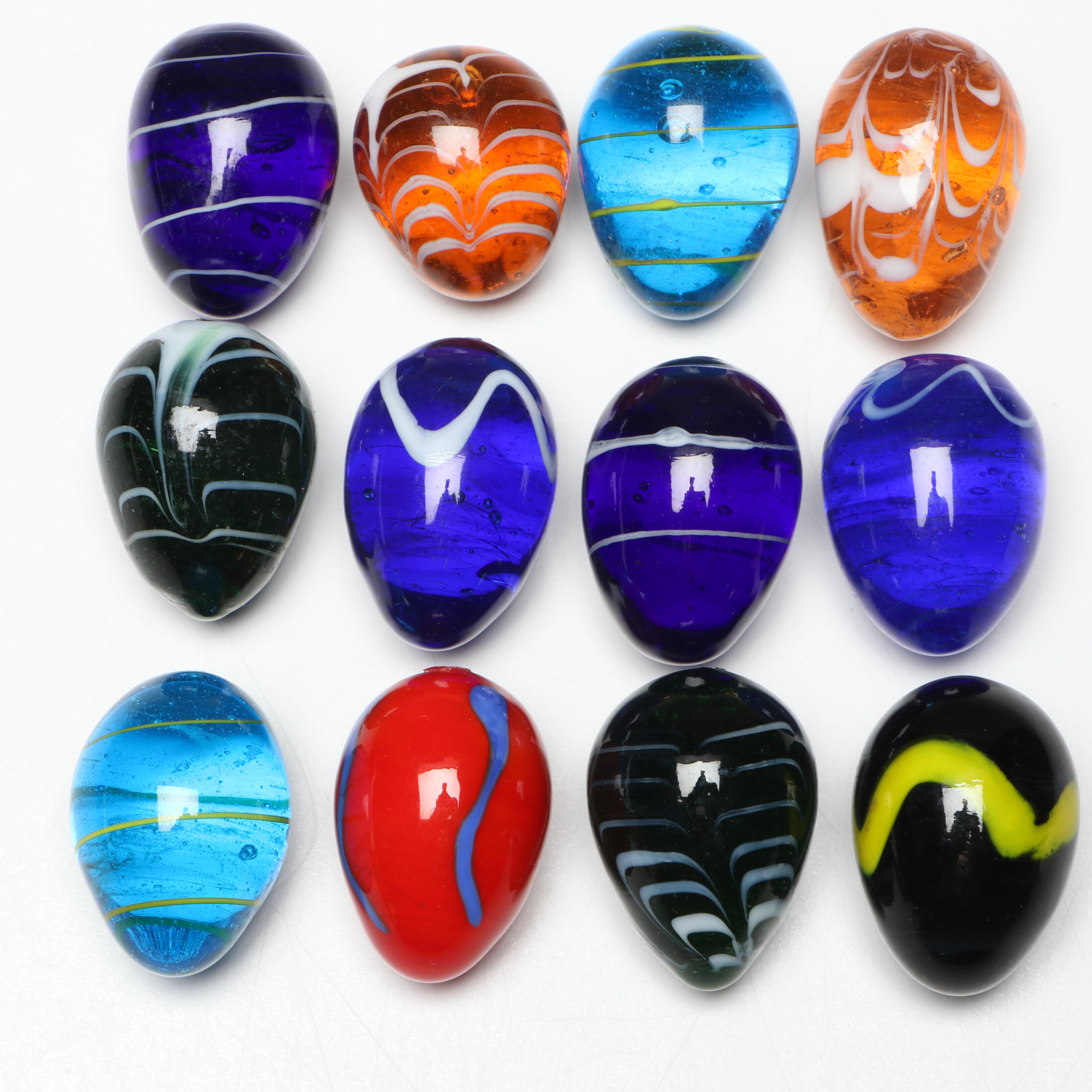 Art Glass Easter Eggs with Basket