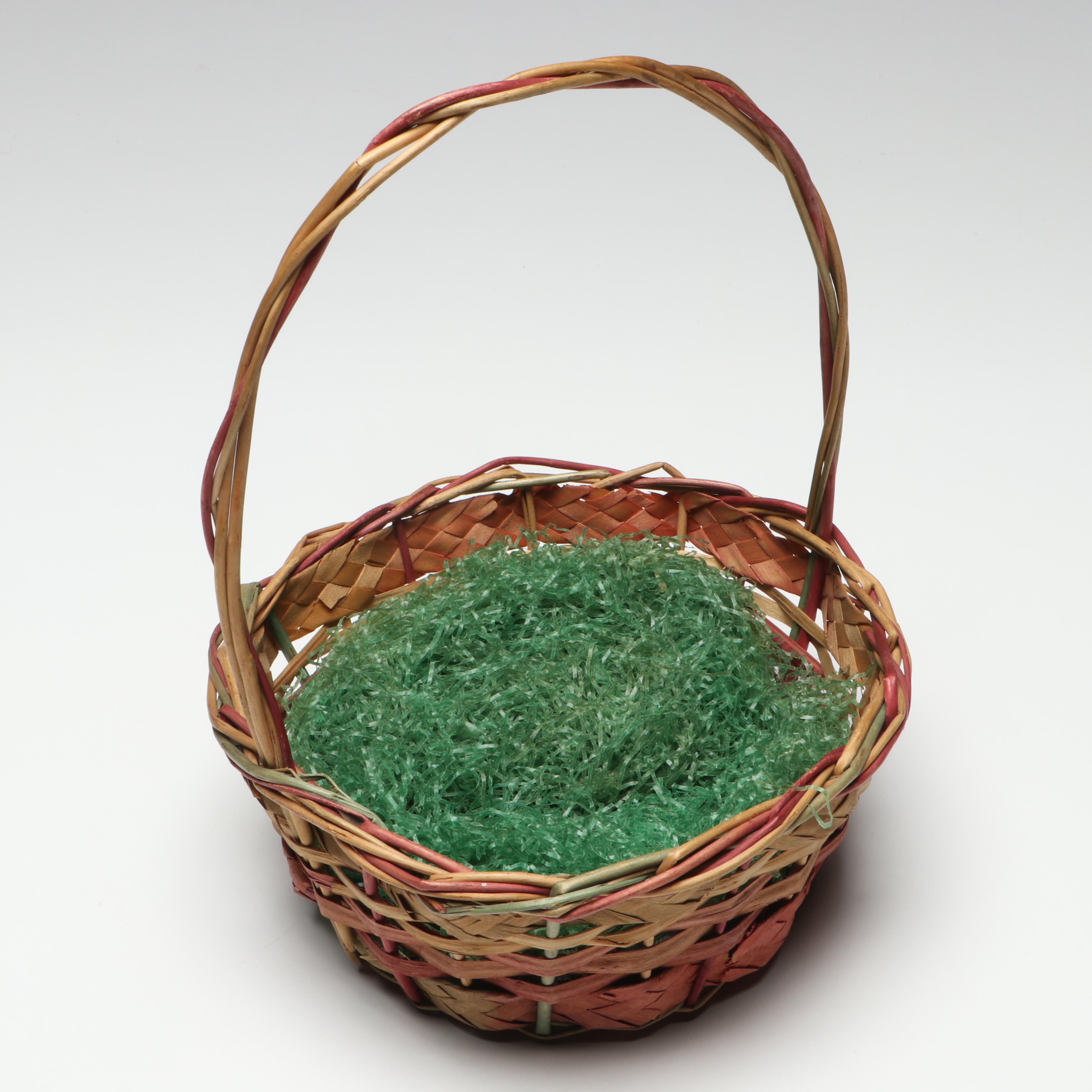 Art Glass Easter Eggs with Basket