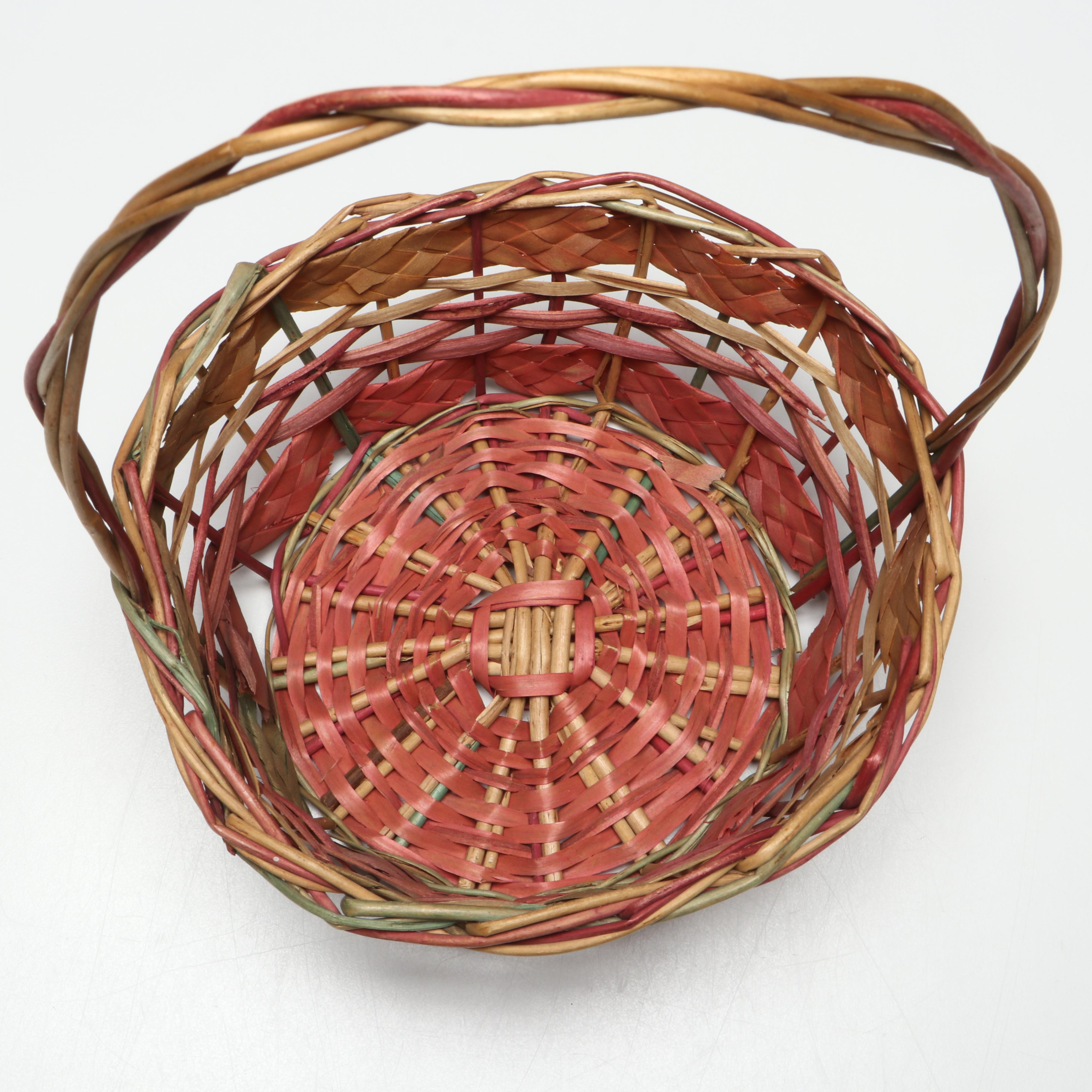 Art Glass Easter Eggs with Basket