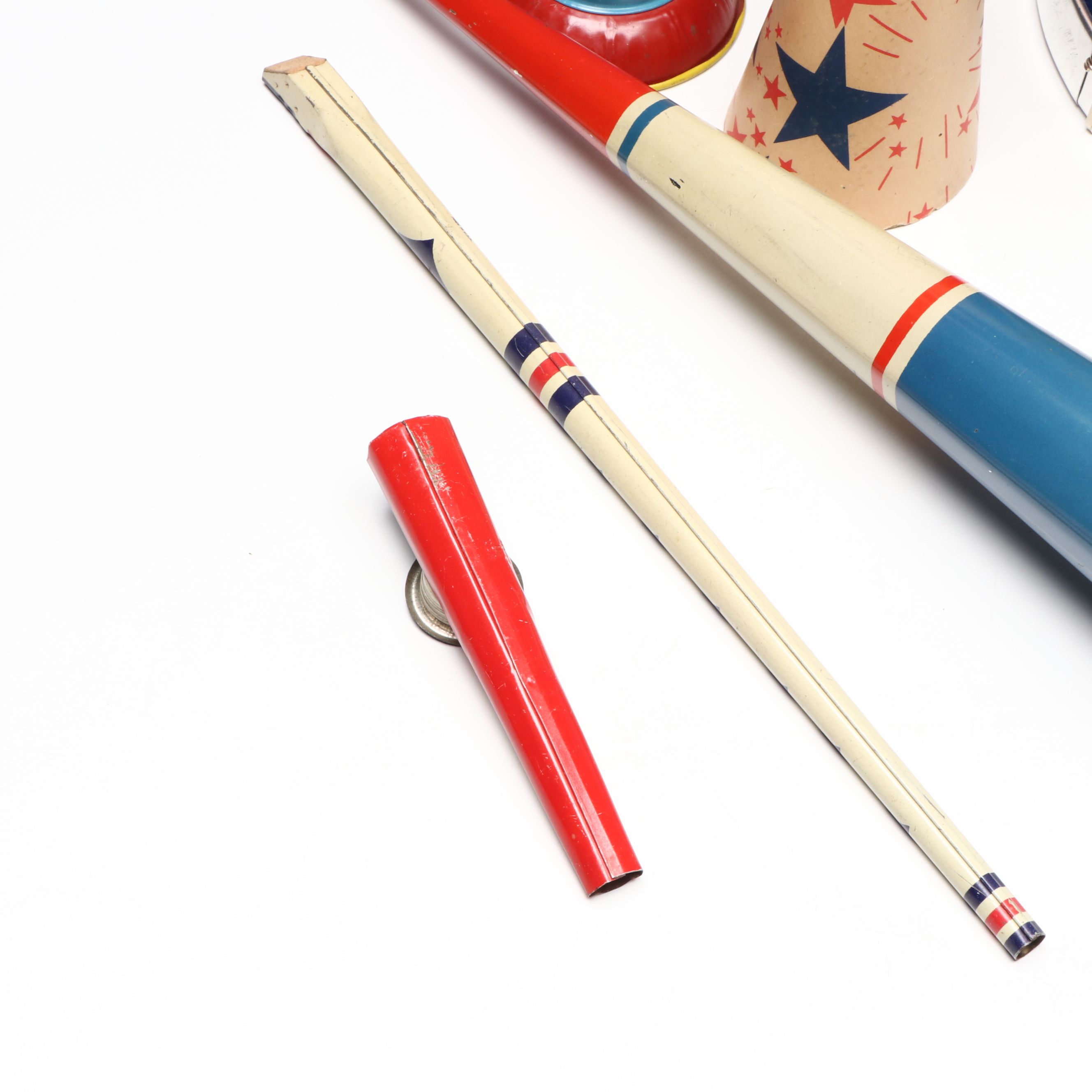 Chein Playthings Field Drum with All American Fife, Kazoo, and More Horns