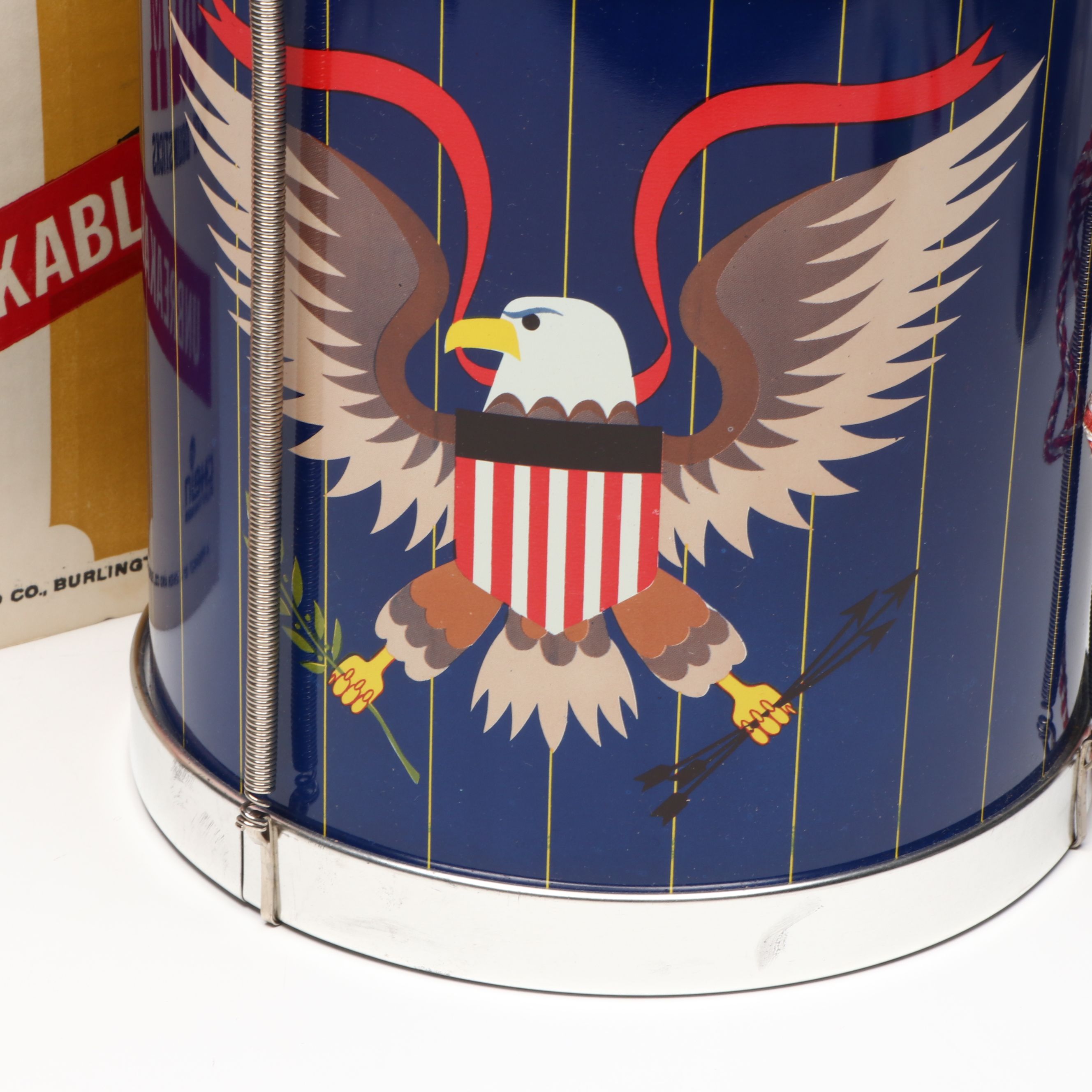 Chein Playthings Field Drum with All American Fife, Kazoo, and More Horns