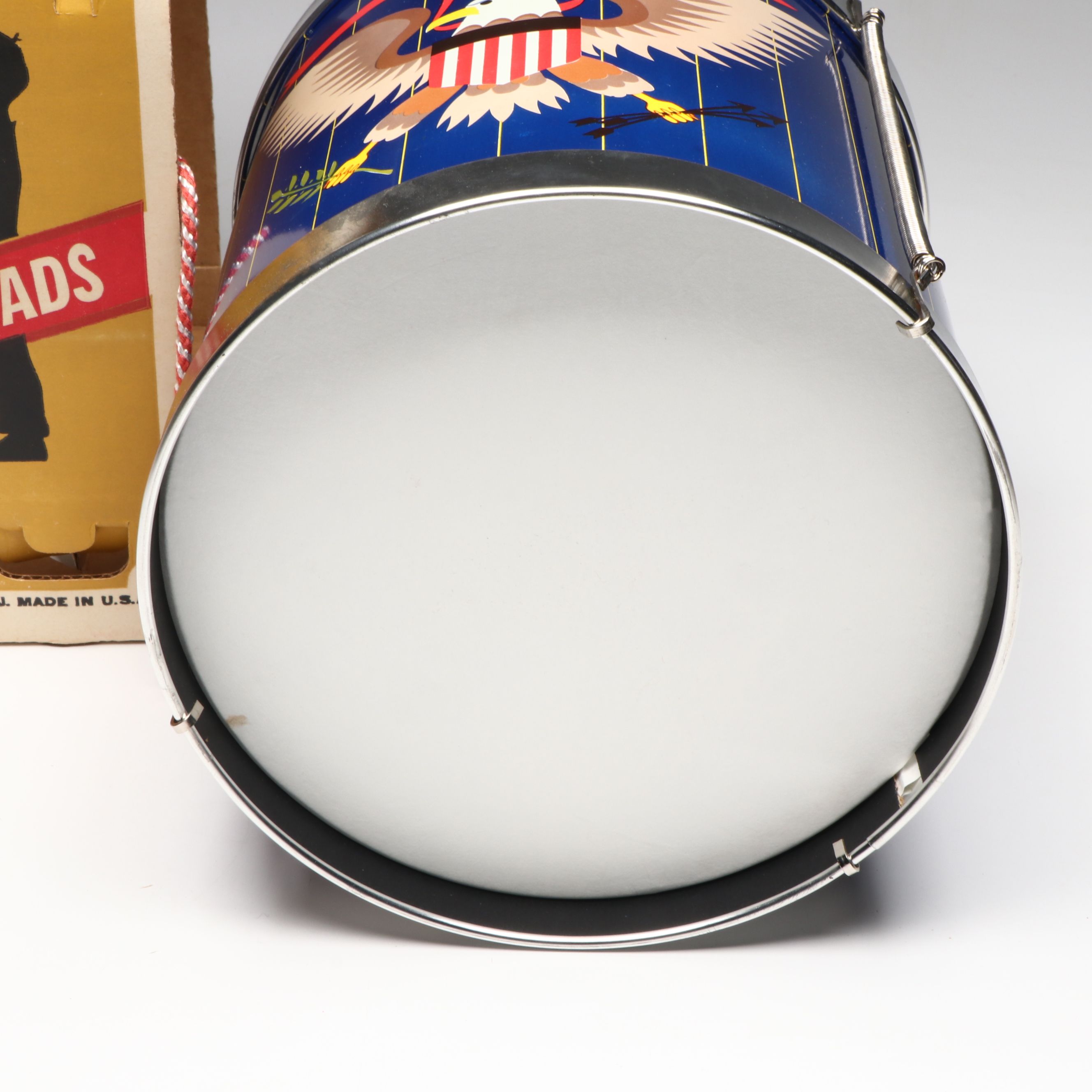 Chein Playthings Field Drum with All American Fife, Kazoo, and More Horns