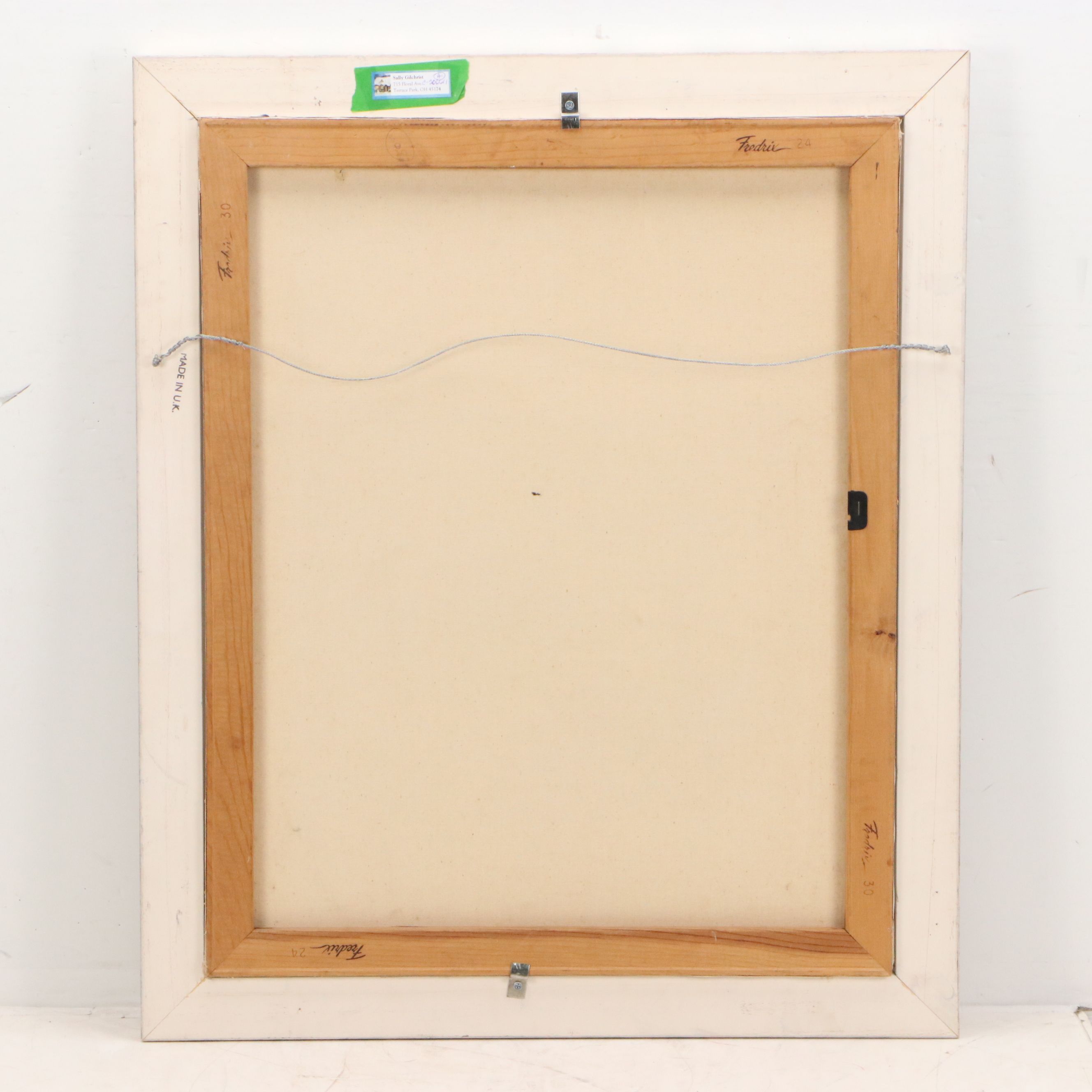 Patricia A. Badlam Mid Century Modern Oil Painting of Boats, Mid-20th Century