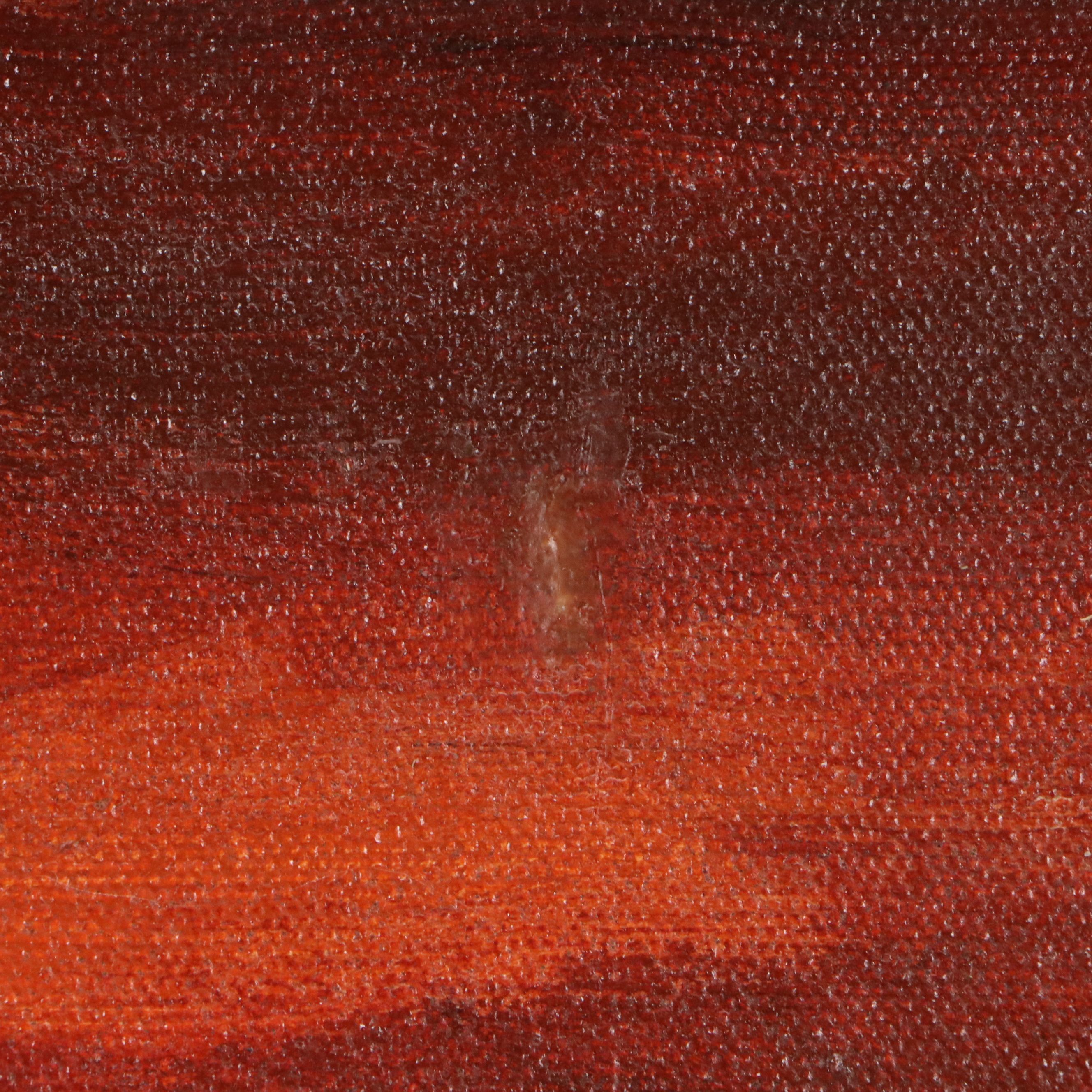 Patricia A. Badlam Mid Century Modern Oil Painting of Boats, Mid-20th Century