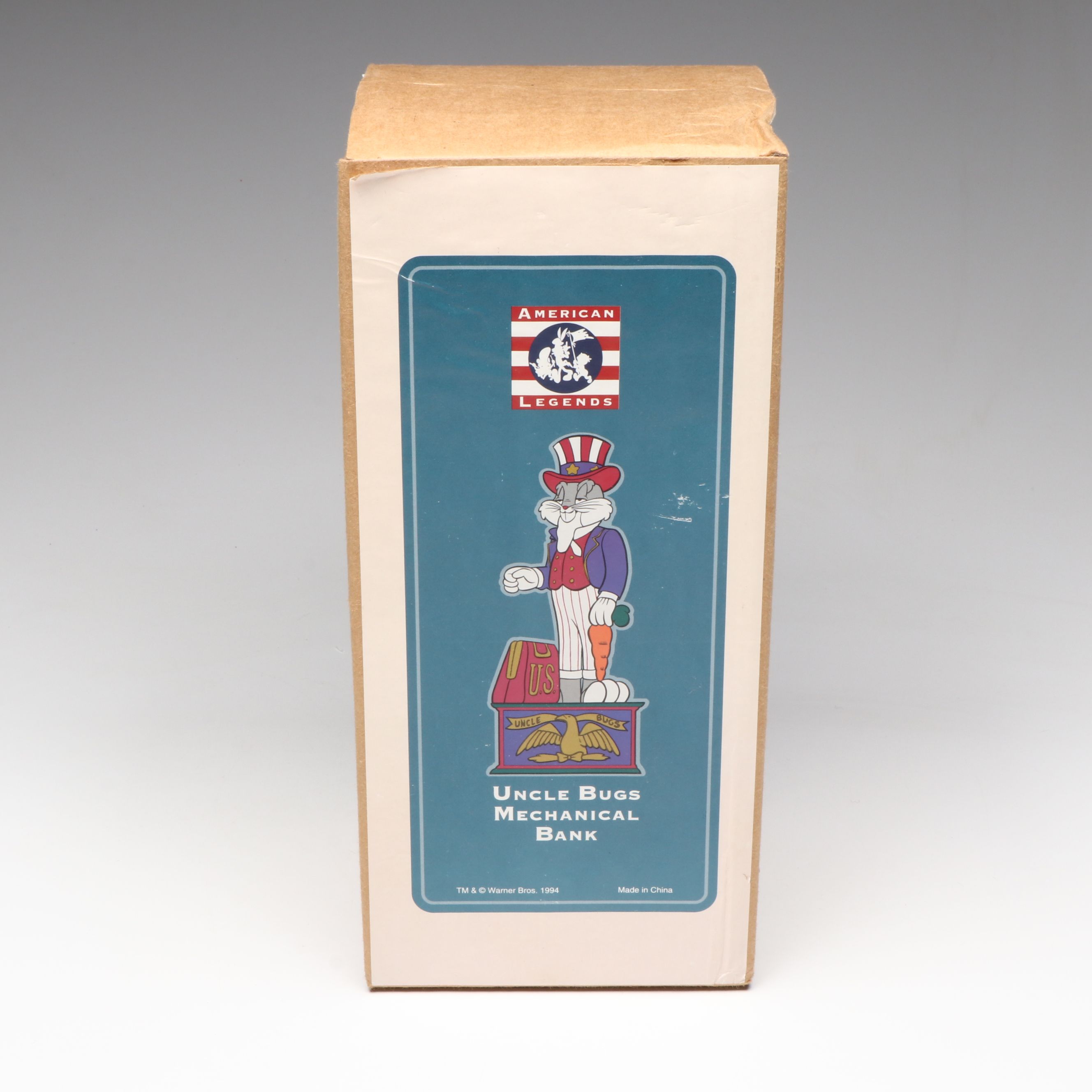 American Legends "Uncle Bugs" Cold Painted Cast Iron Mechanical Bank