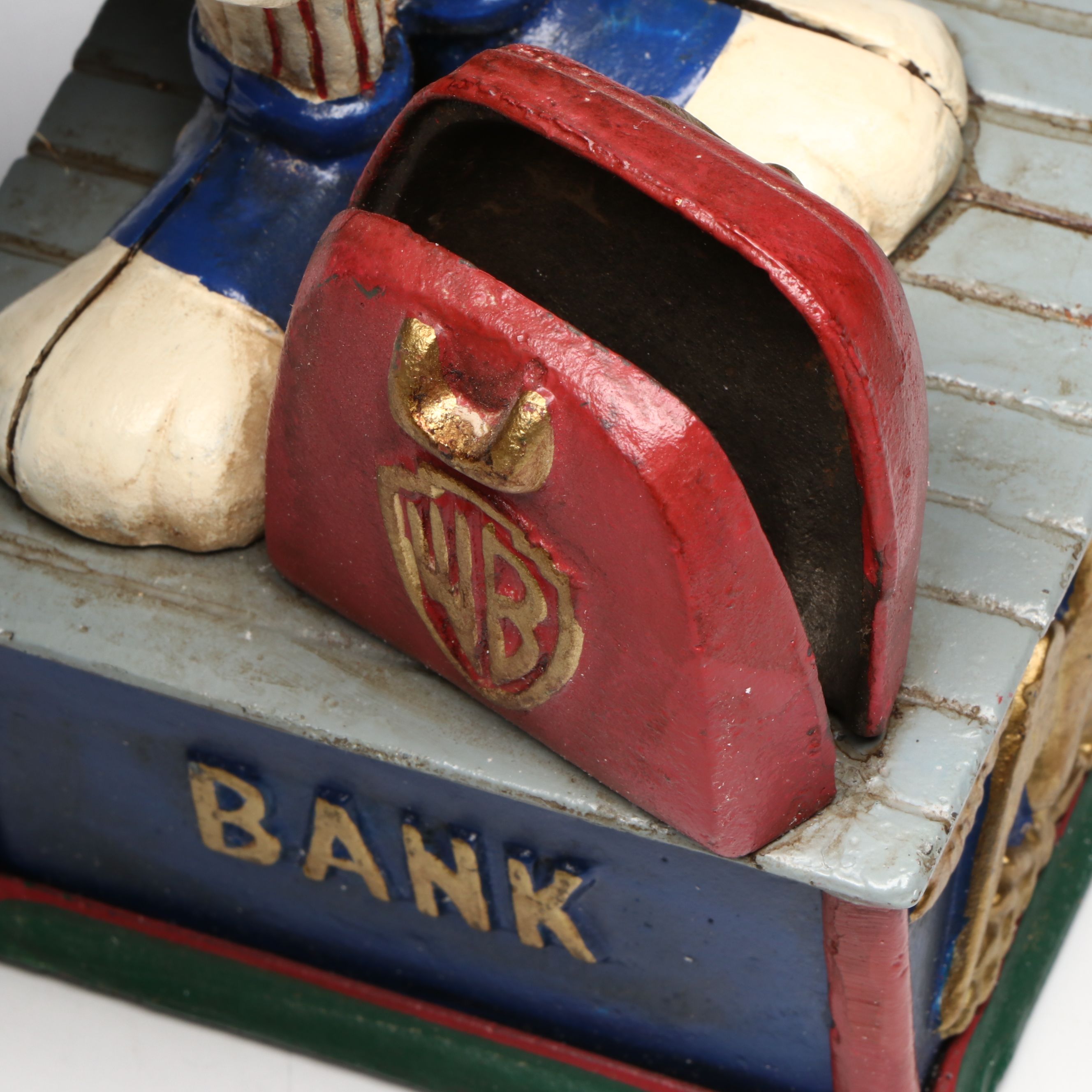 American Legends "Uncle Bugs" Cold Painted Cast Iron Mechanical Bank