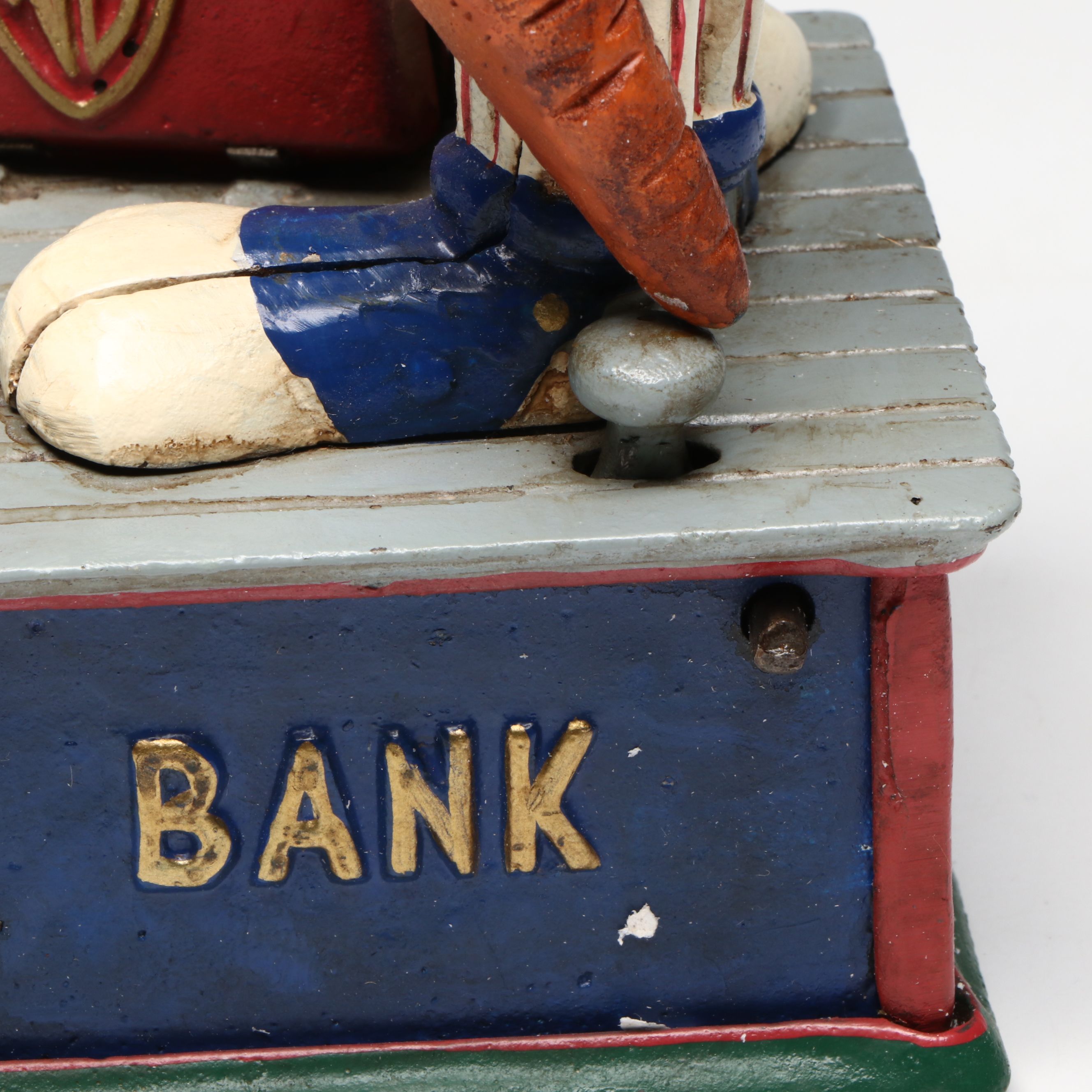 American Legends "Uncle Bugs" Cold Painted Cast Iron Mechanical Bank