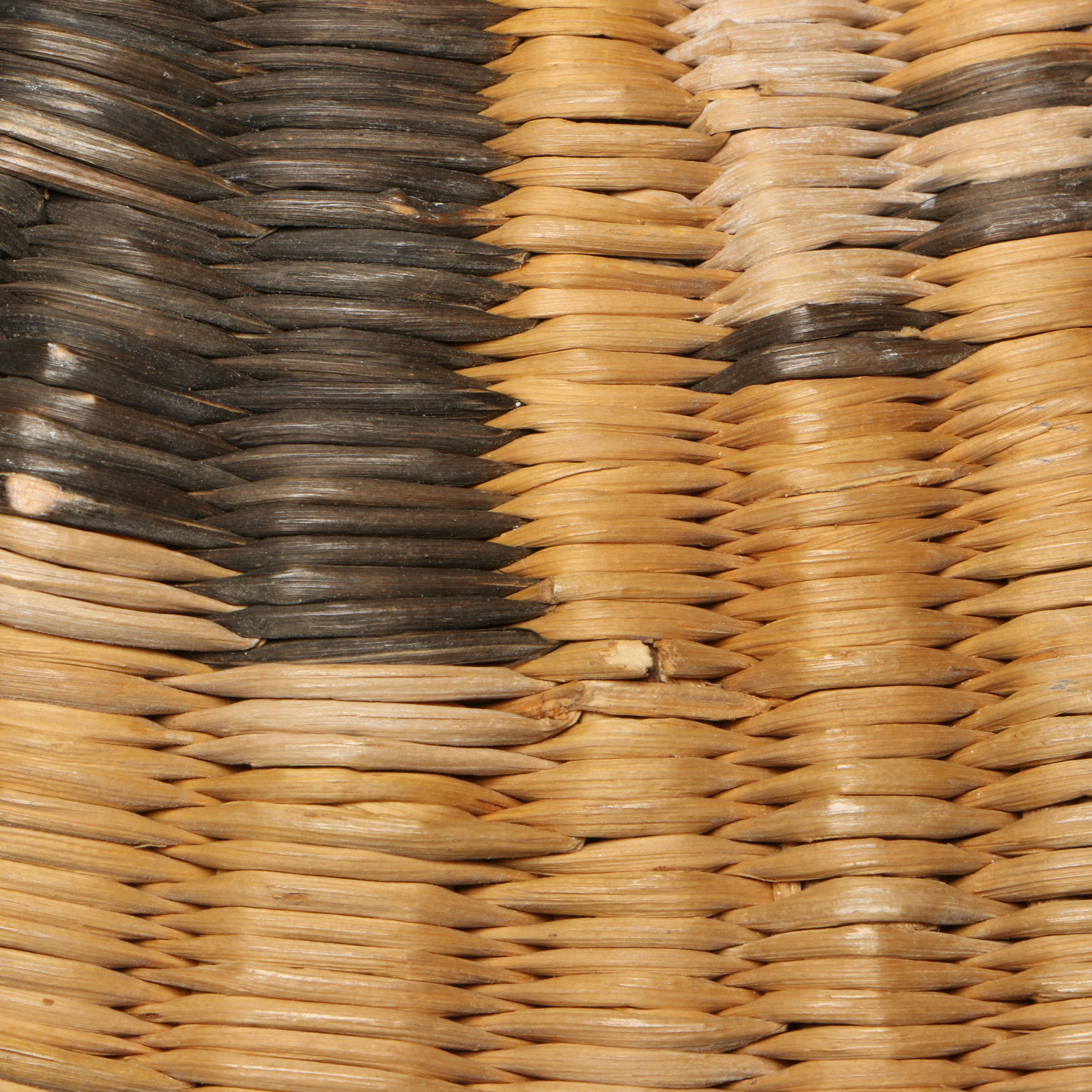 Hopi Wicker Crow Mother and Other Handwoven Kachina Plaque, Mid-20th Century