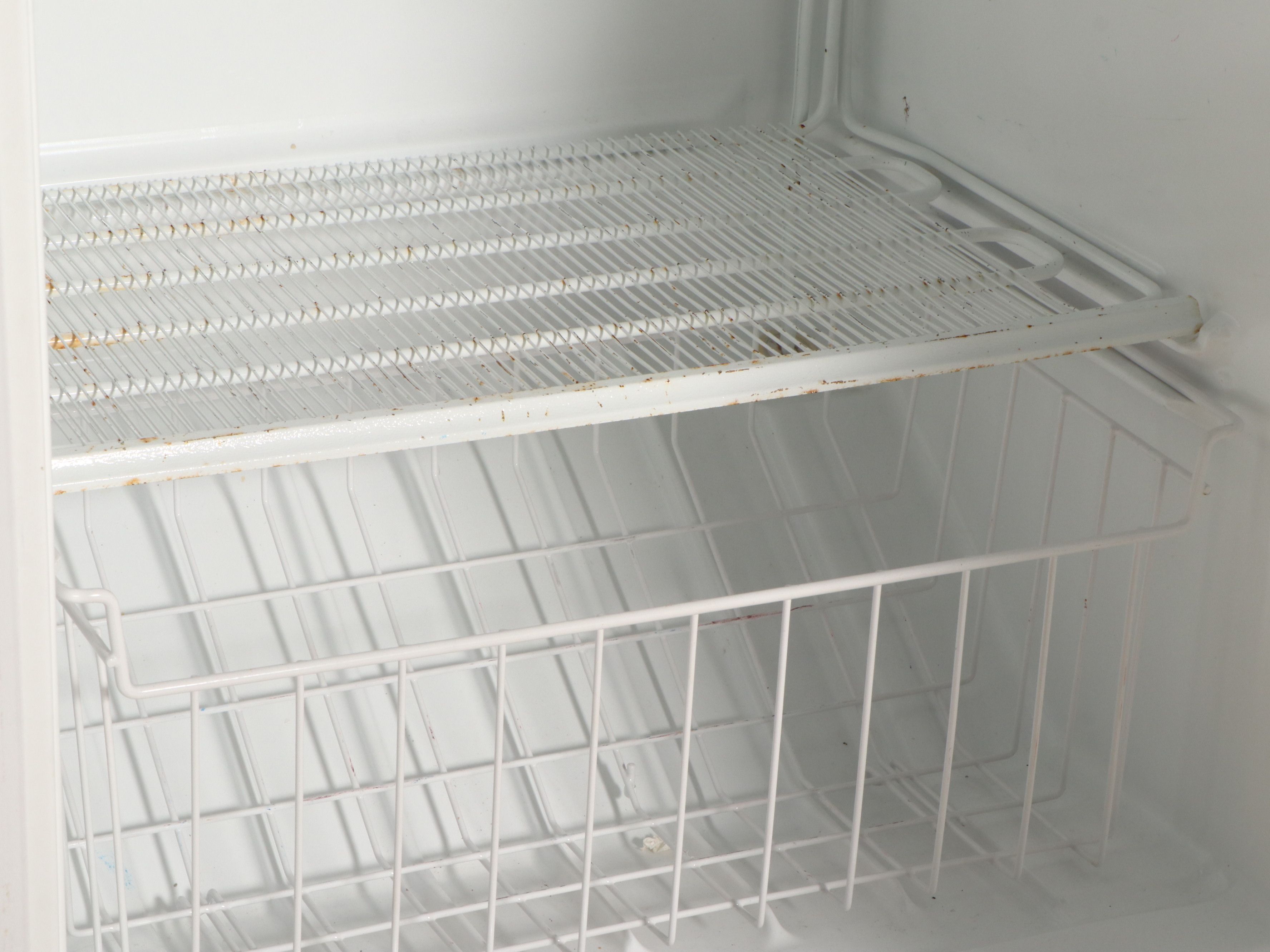 Woods White Upright Freezer