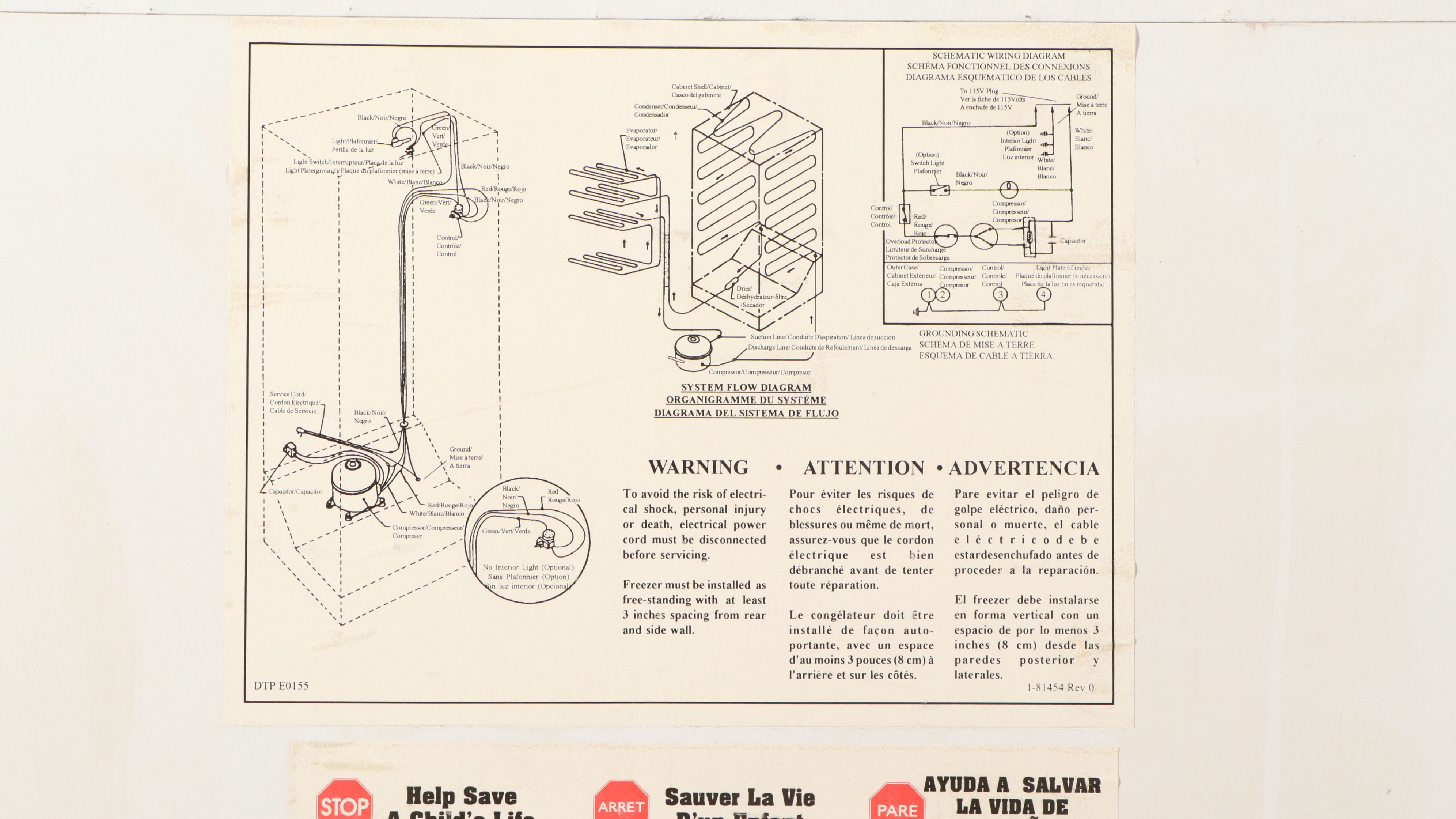 Woods White Upright Freezer