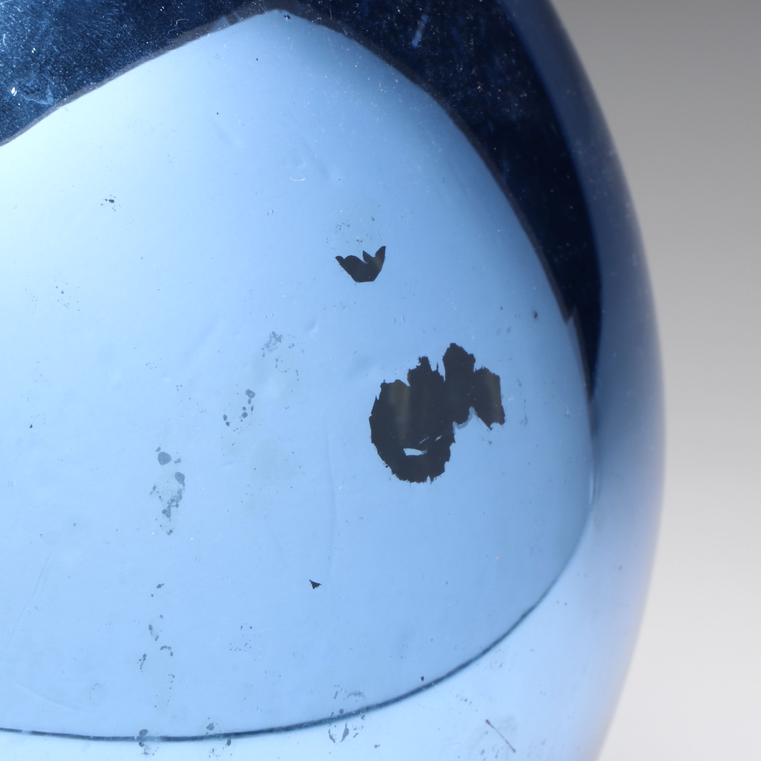 Slovakian and Mexican Blown Glass Foiled Vase and Orbs