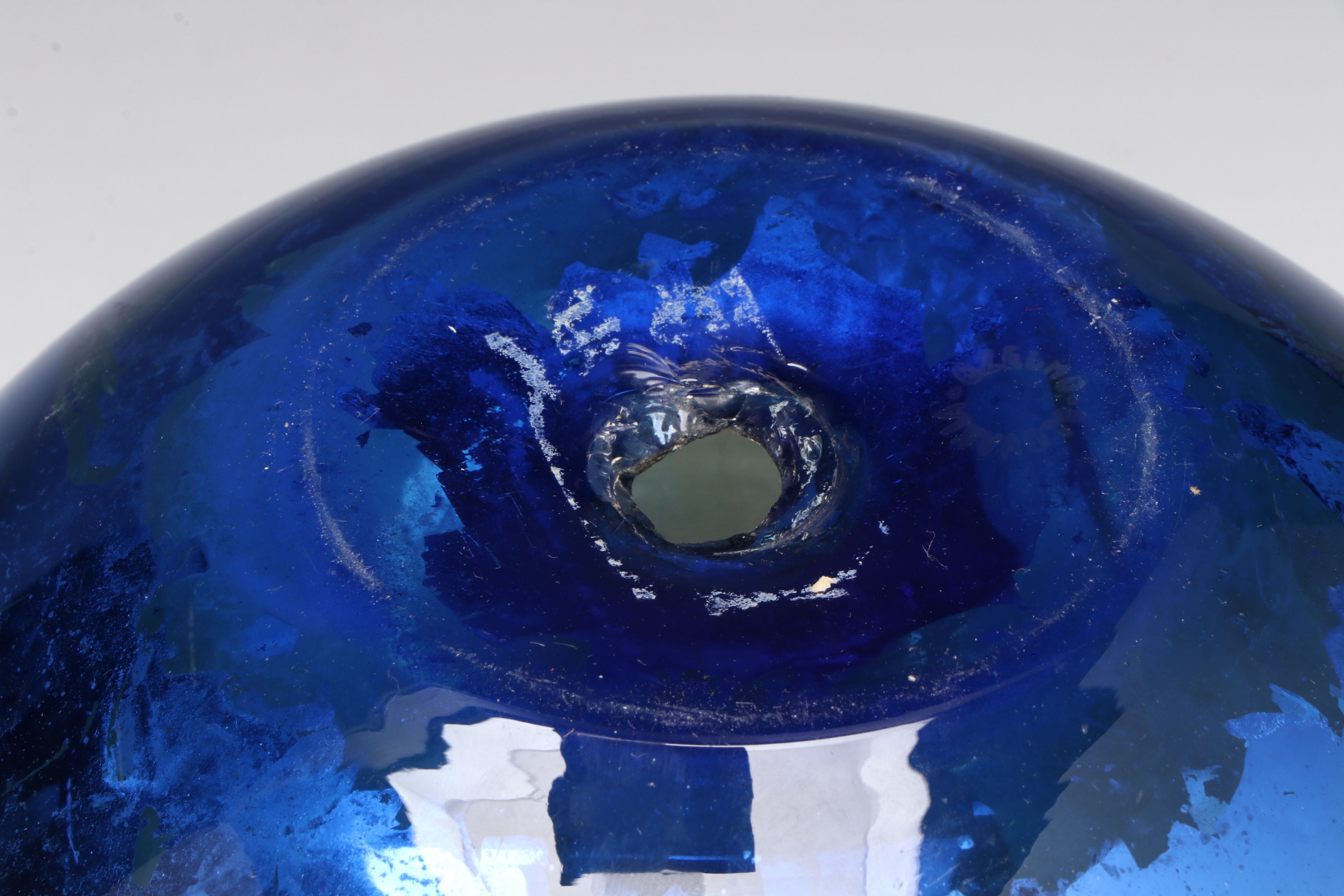 Slovakian and Mexican Blown Glass Foiled Vase and Orbs