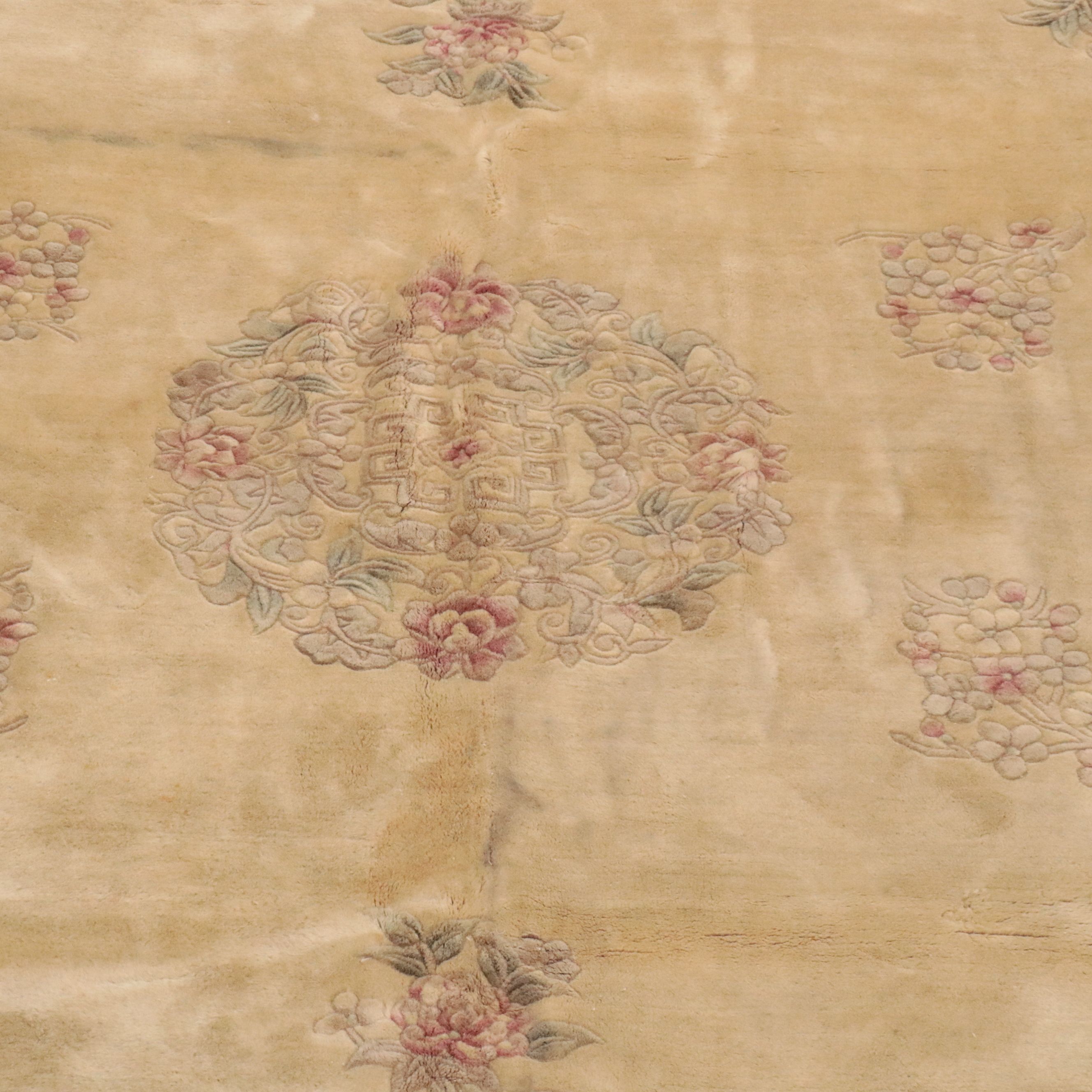 8' x 11'8 Hand-Knotted Chinese Peking Area Rug