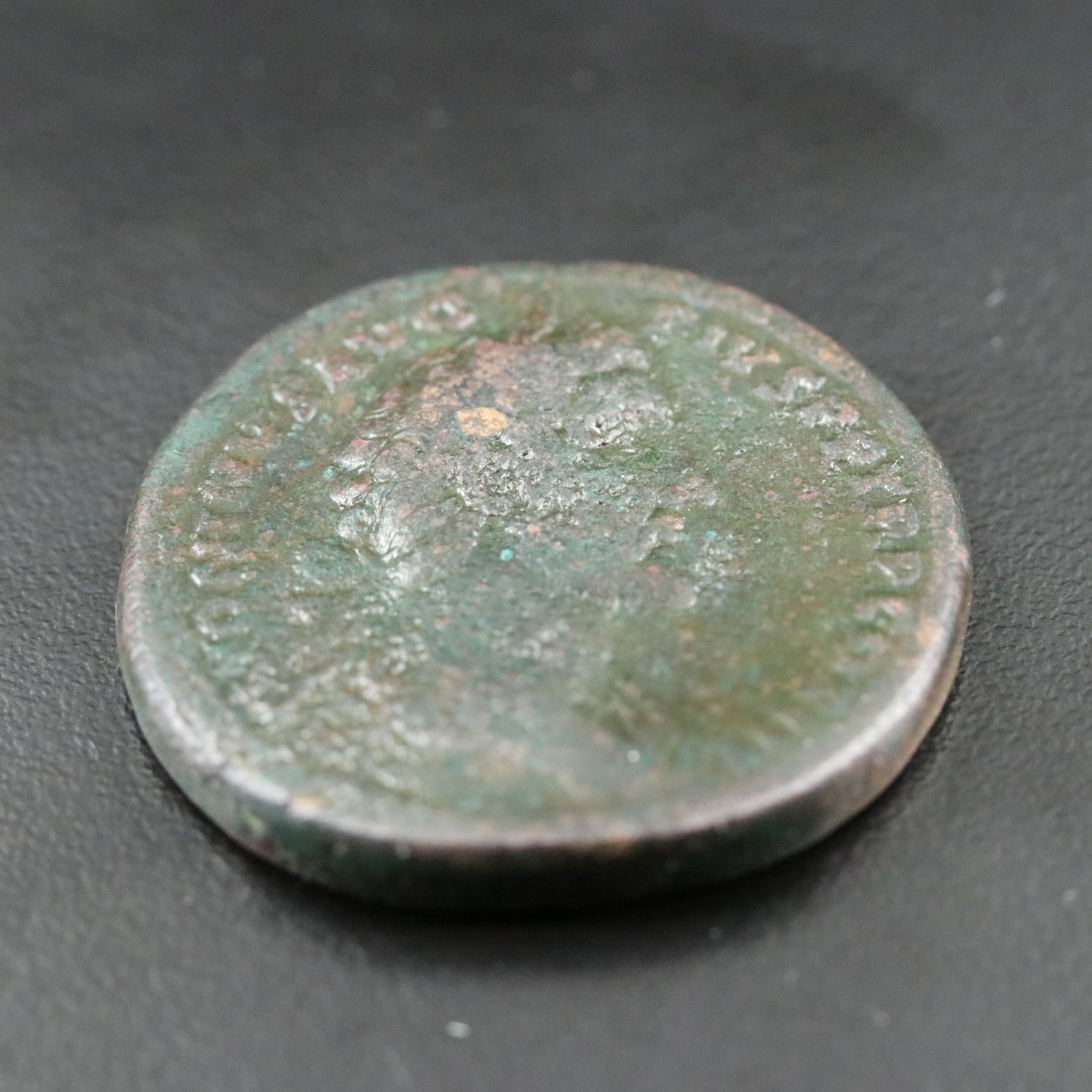 Ancient Roman Imperial Æ Sestertius Coin of Antoninus Pius, ca. 140 A.D.