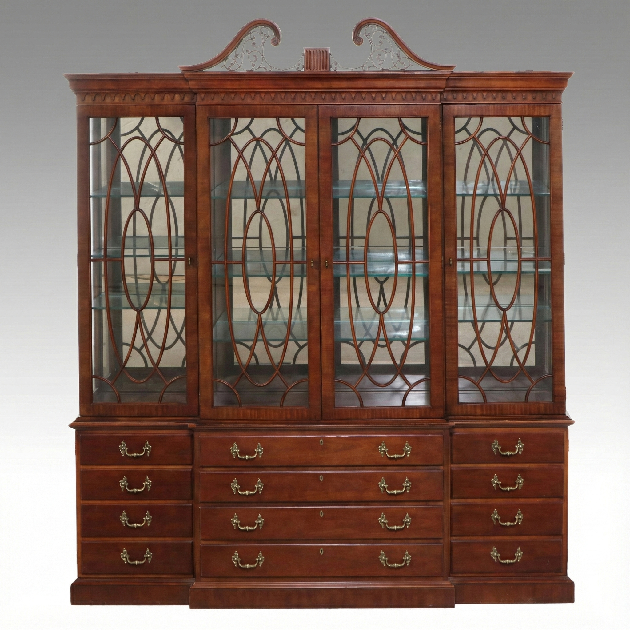 Henredon "Rittenhouse Square" Mahogany Breakfront China Cabinet