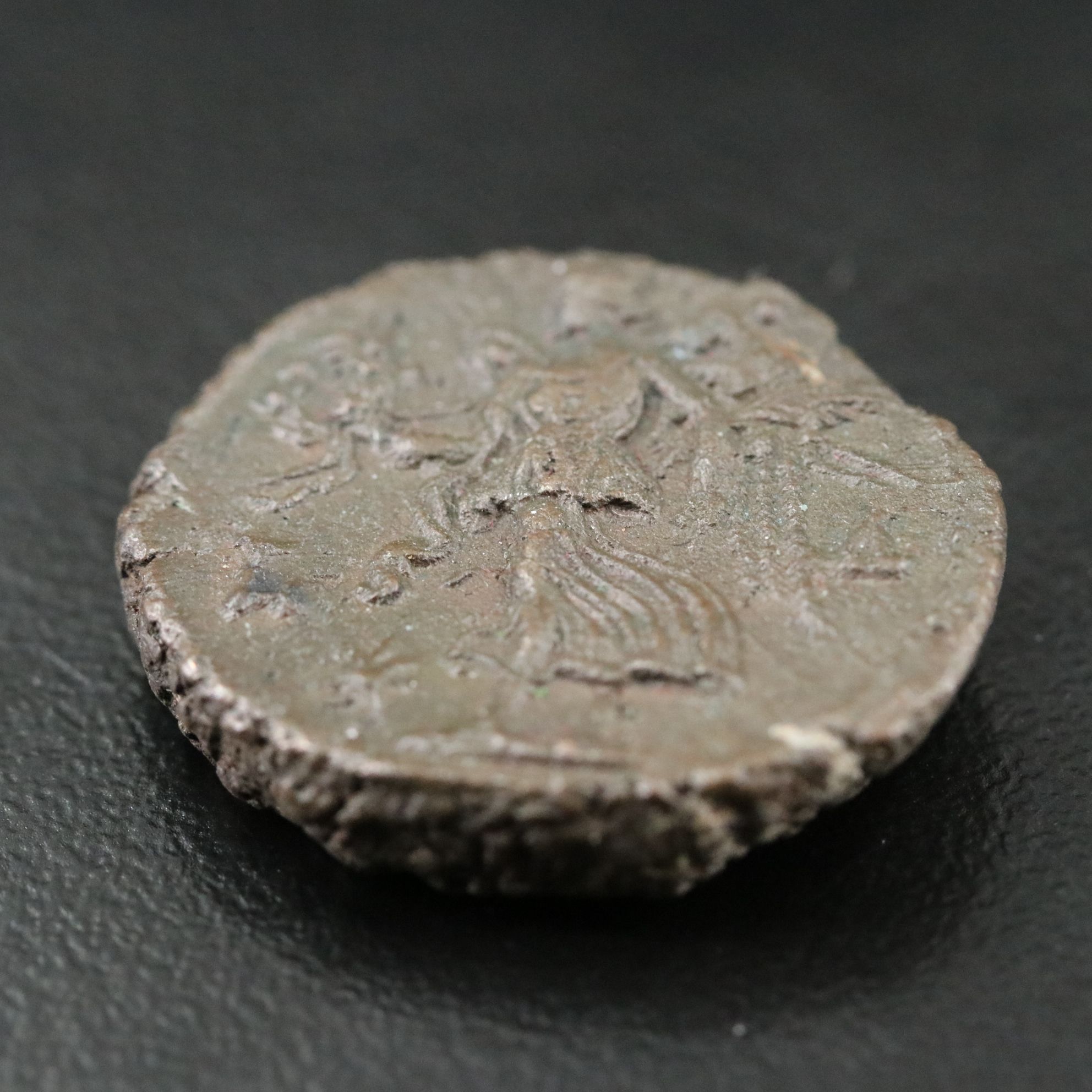 Ancient Roman Provincial Billon Potin Tetradrachm Coin of Aurelian, ca. 273 A.D.