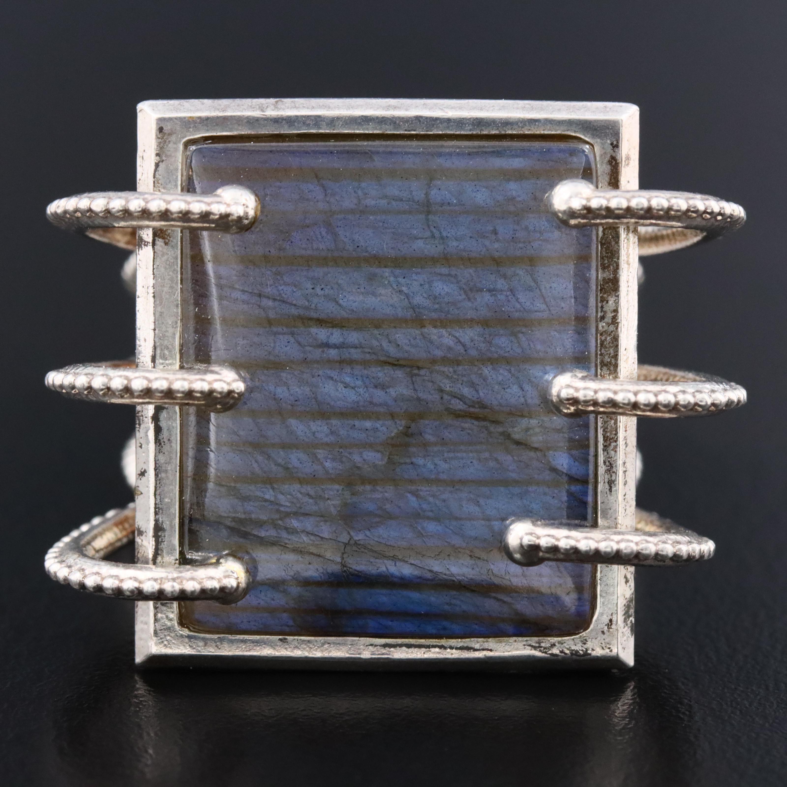 Sterling Labradorite Ring