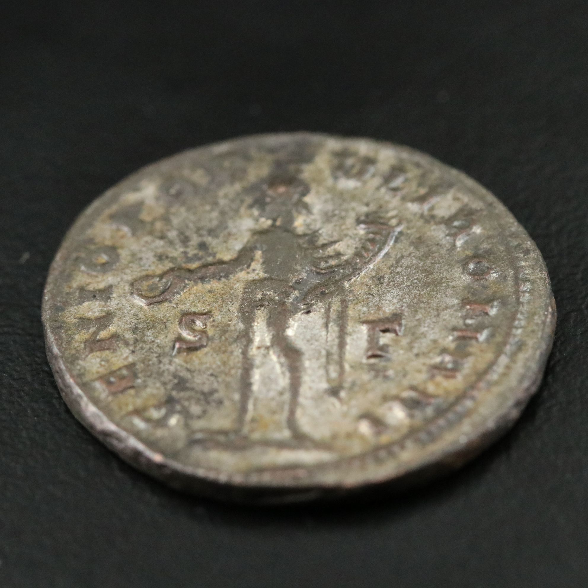 Ancient Roman Imperial Silvered Æ Follis Coin of Maximianus, ca. 296 A.D.