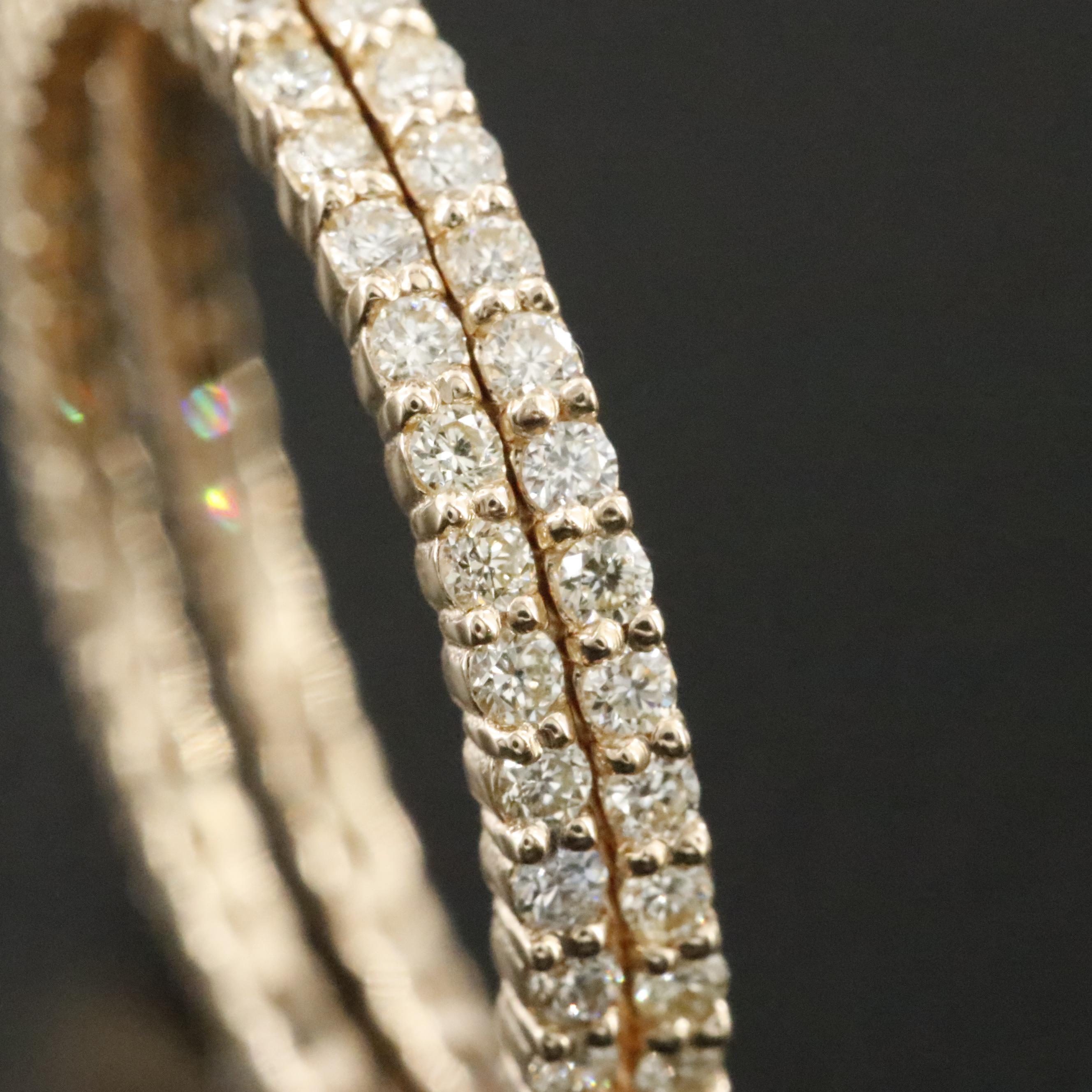 14K 0.95 CTW Diamond Eternity Bands