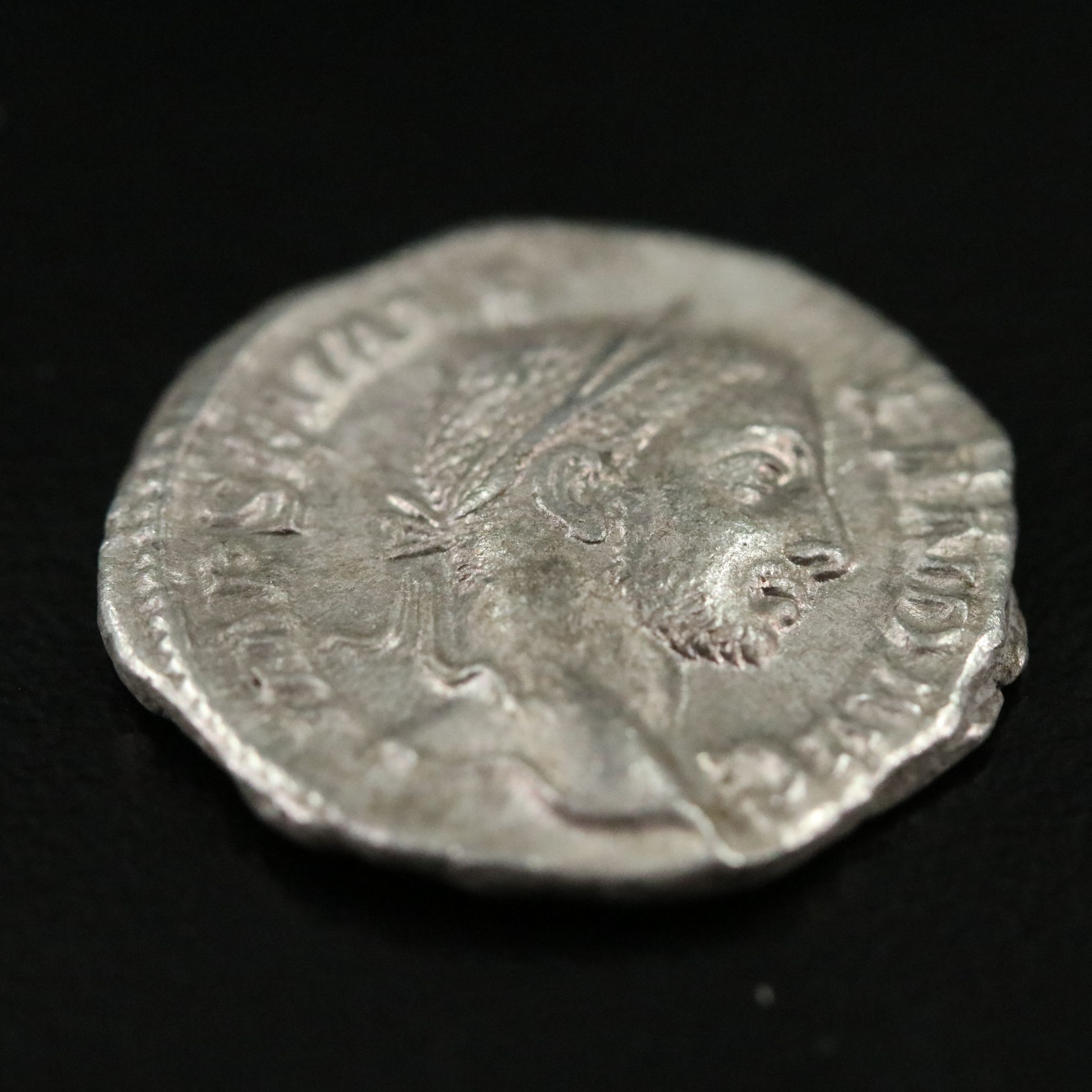 Ancient Roman Imperial AR Denarius Coin of Severus Alexander, ca. 229 A.D.