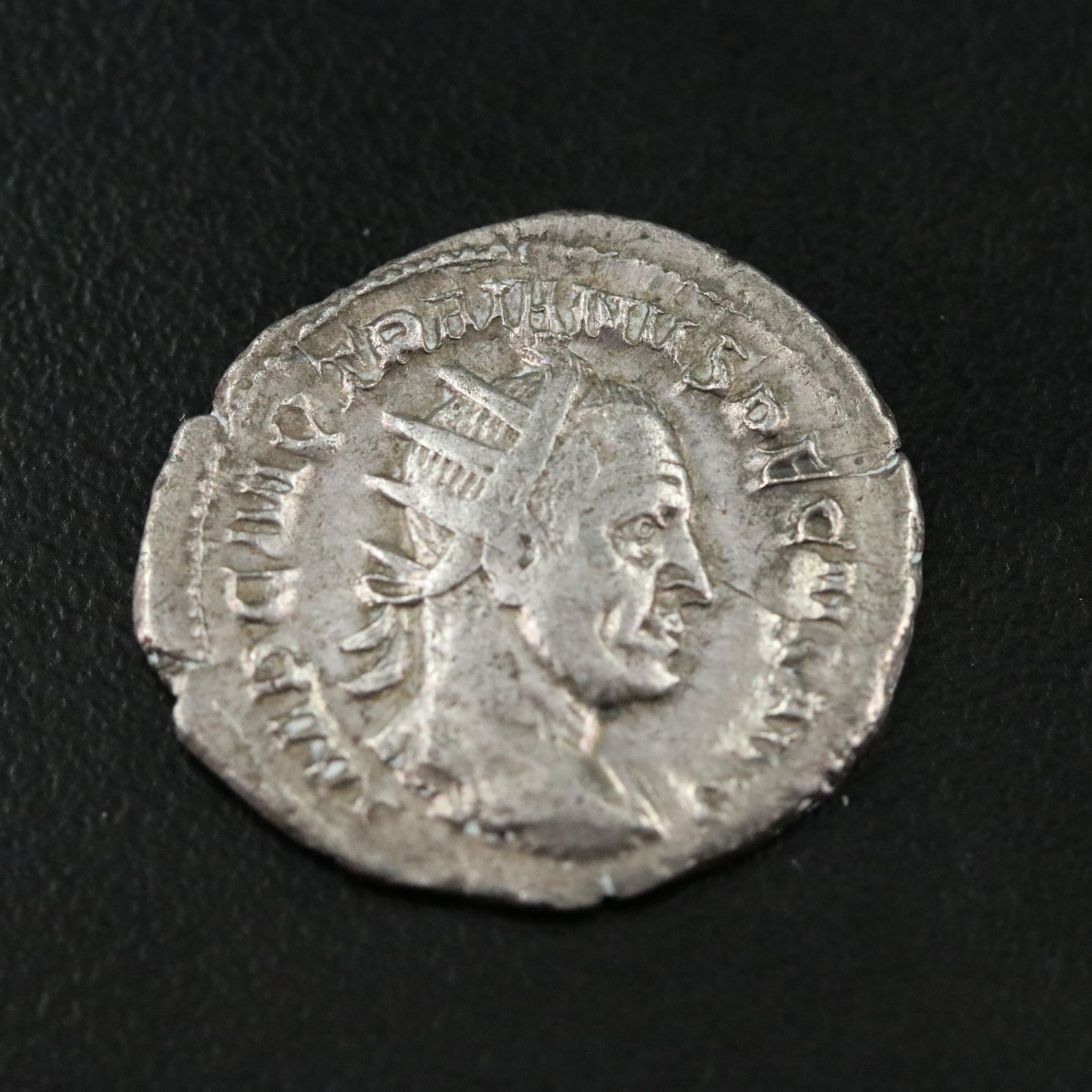 Ancient Roman Imperial AR Antoninianus Coin of Trajan Decius, ca. 249 A.D.