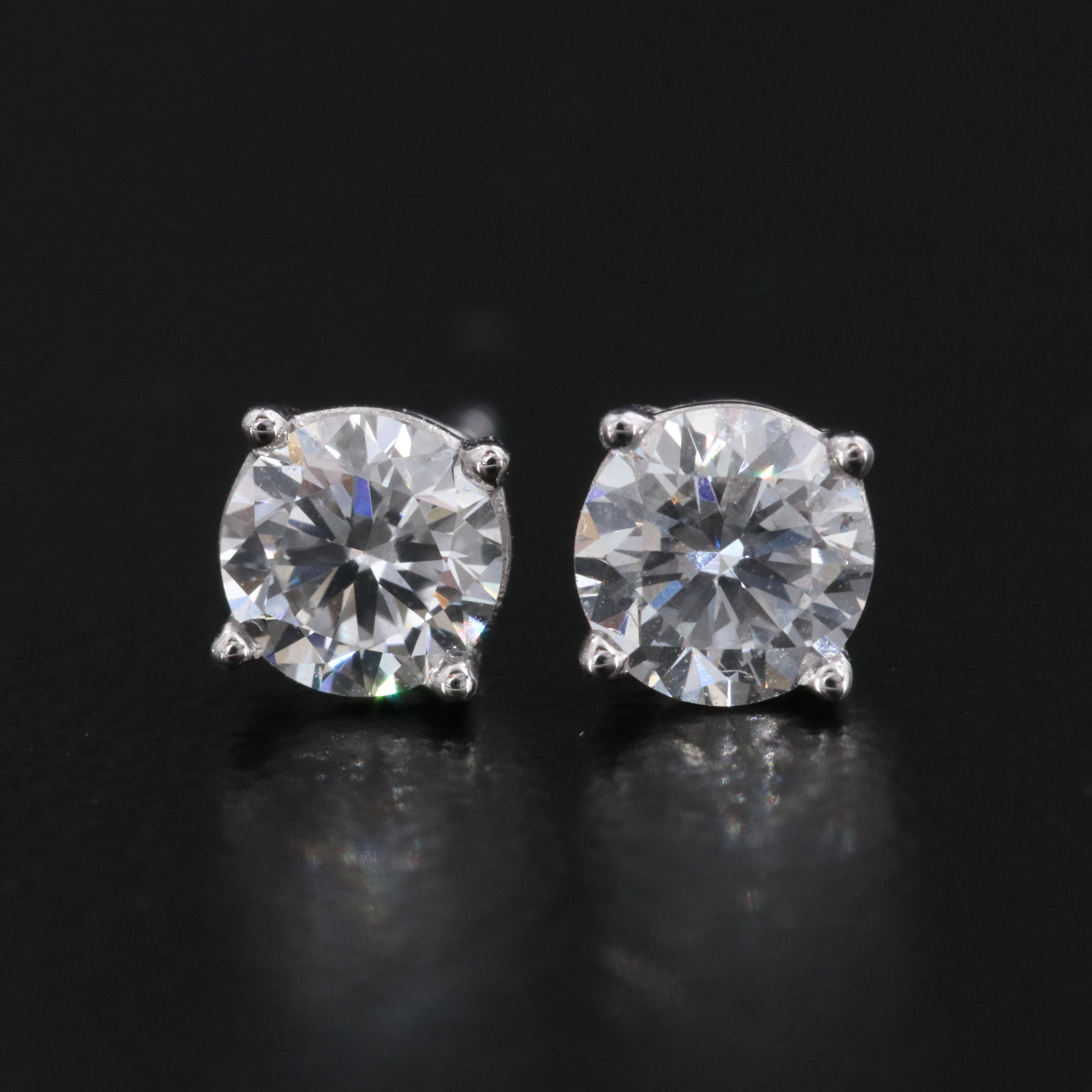 14K 0.48 CTW Lab Grown Diamond Solitaire Earrings