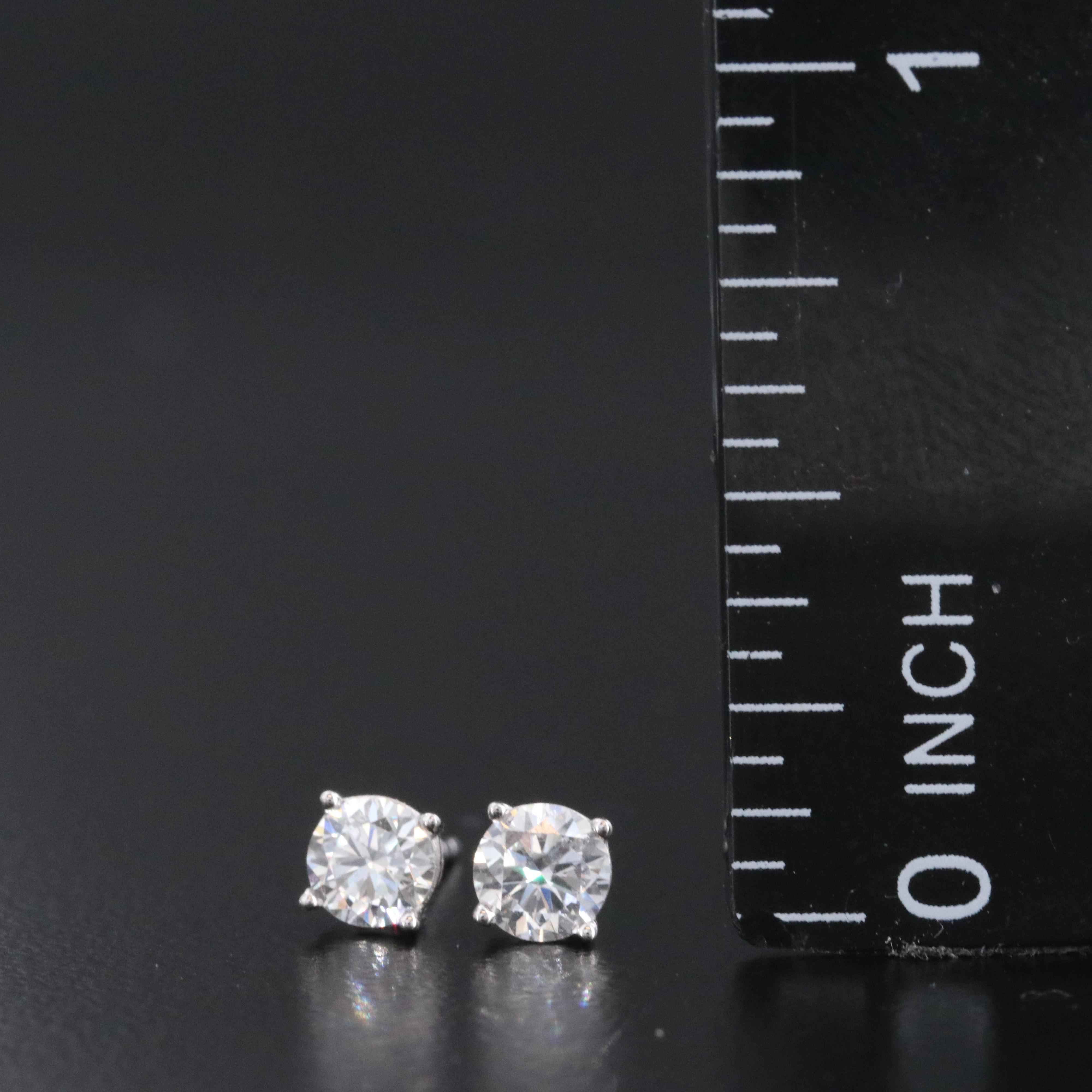 14K 0.48 CTW Lab Grown Diamond Solitaire Earrings