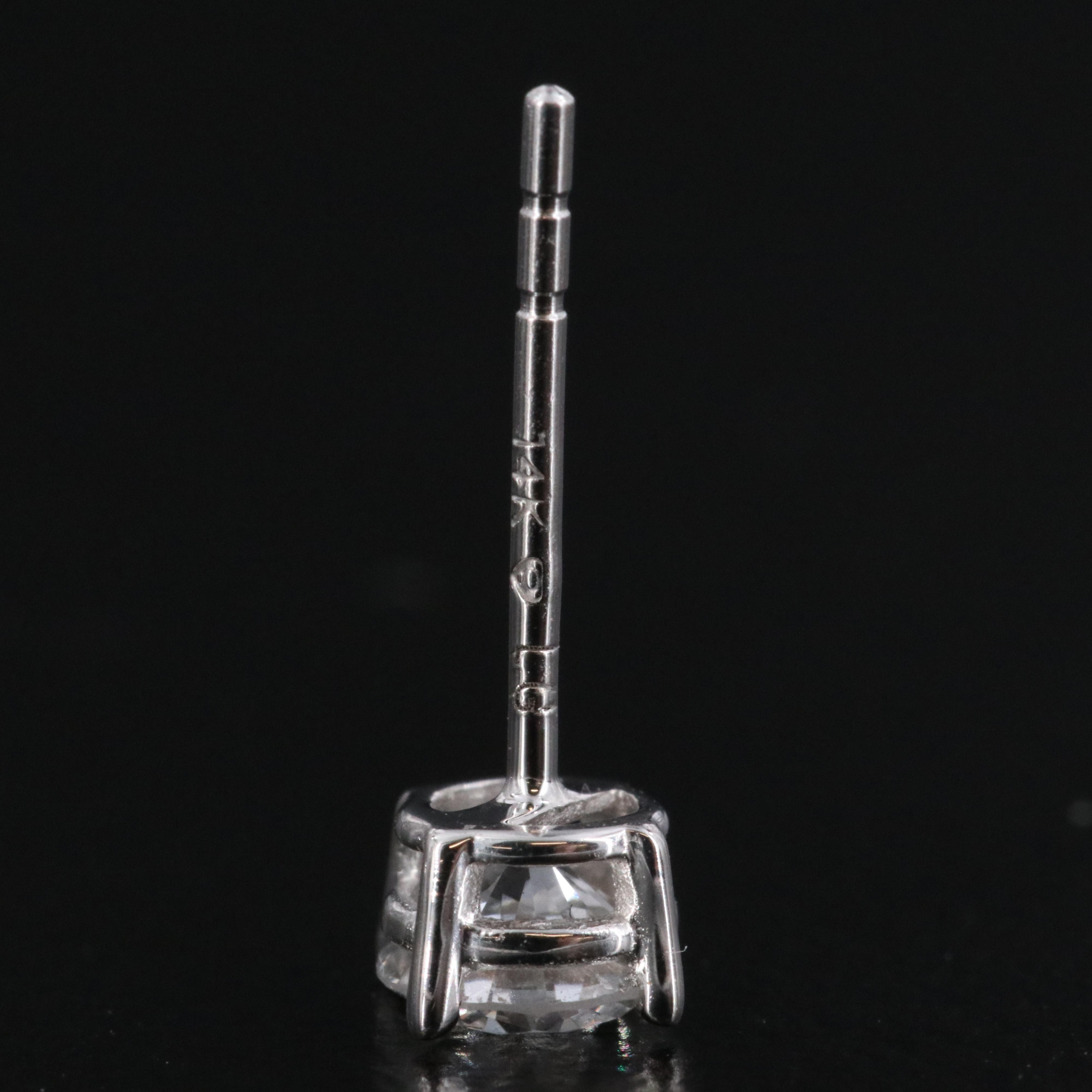 14K 0.48 CTW Lab Grown Diamond Solitaire Earrings