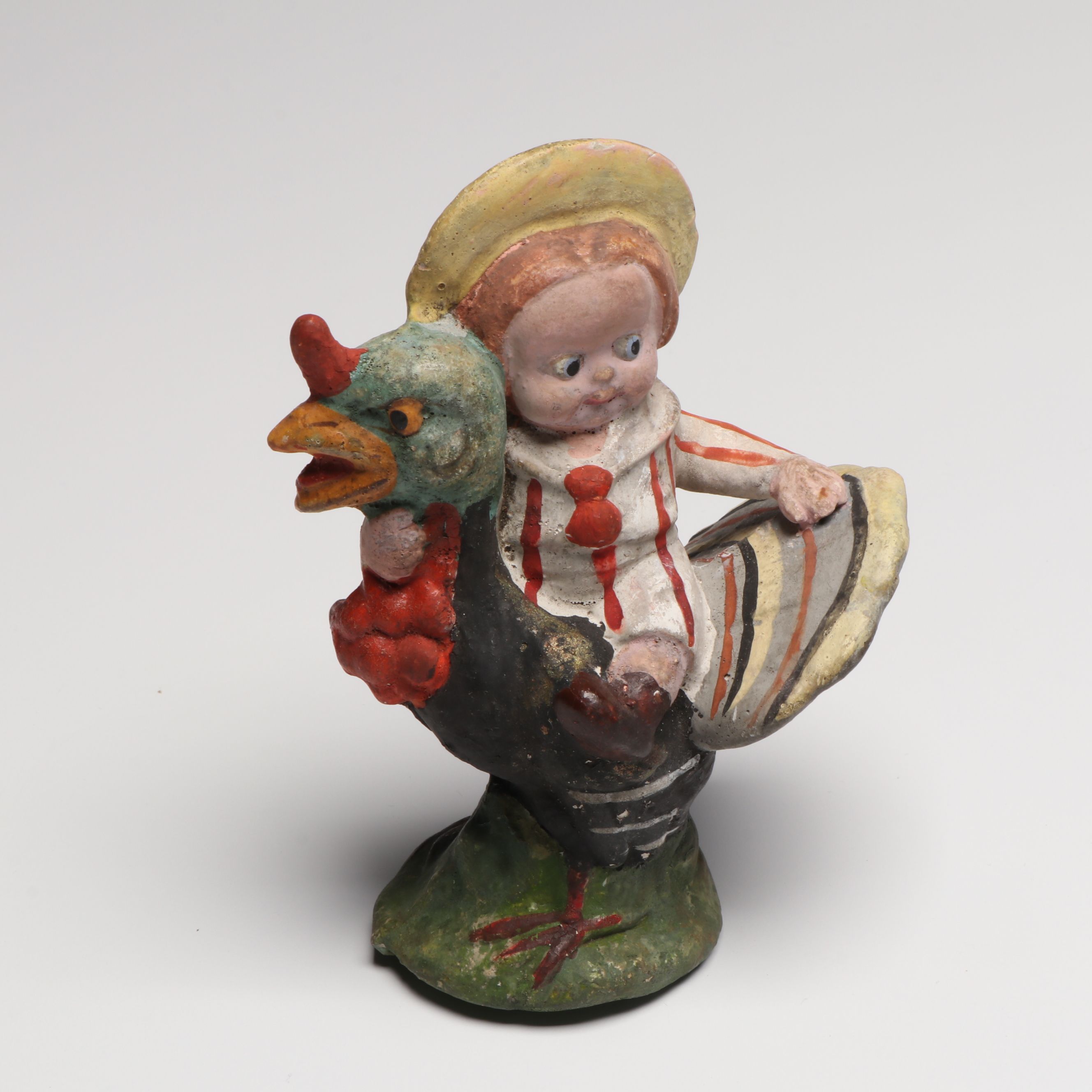 German Papier-Mâché with Other Turkey Figurines, Mid-20th Century
