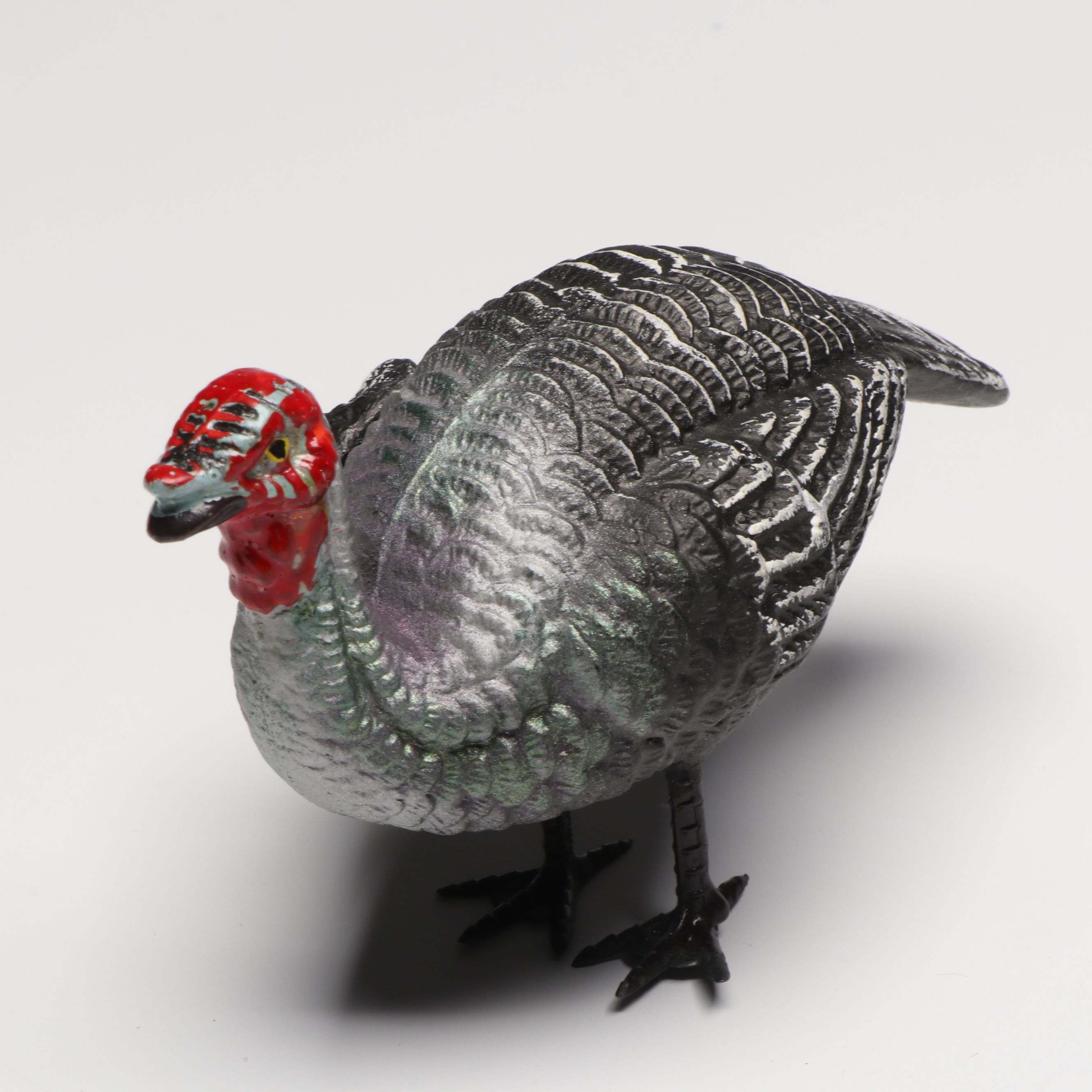 German Papier-Mâché with Other Turkey Figurines, Mid-20th Century