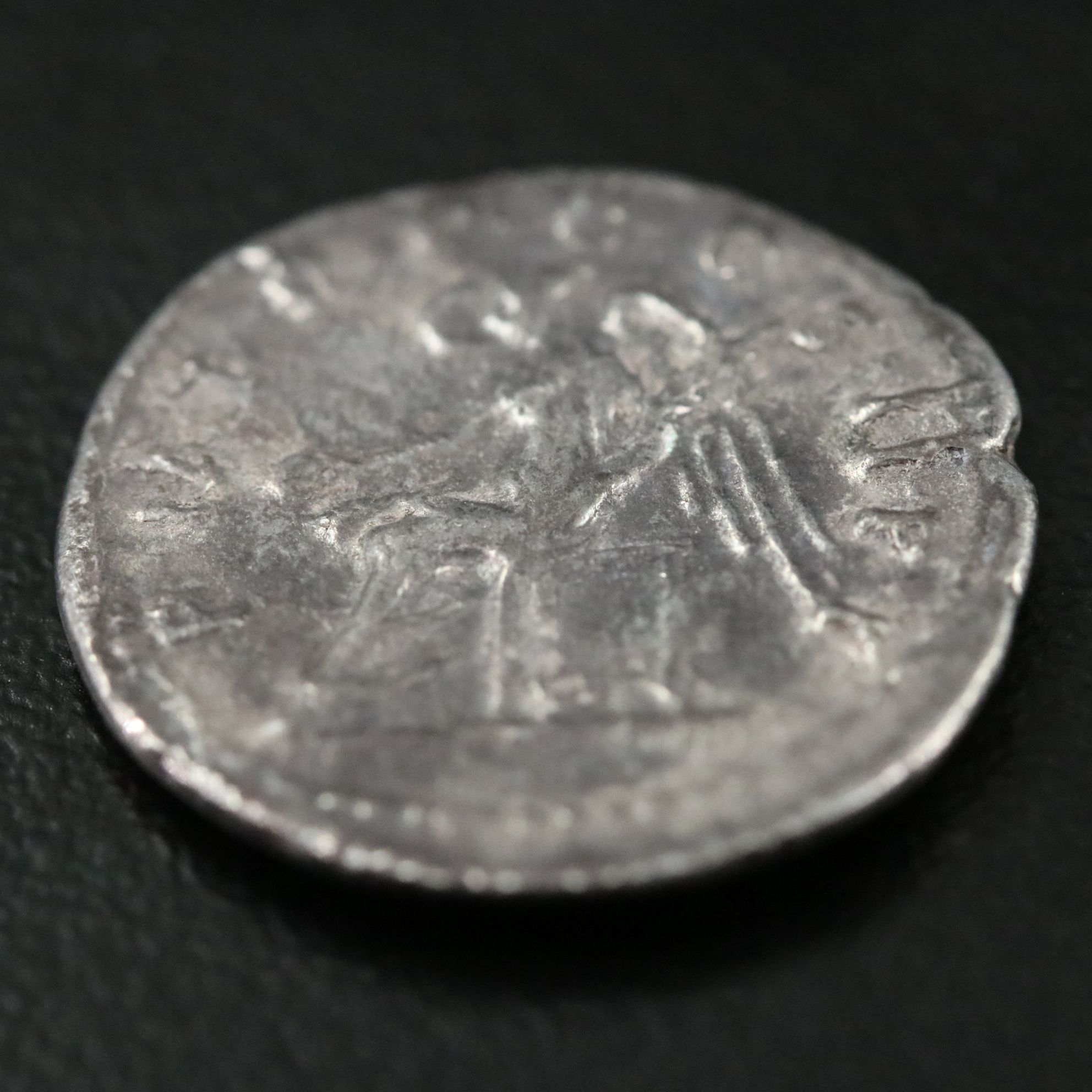 Ancient Roman Imperial AR Denarius Coin of Trajan, ca. 98 A.D.