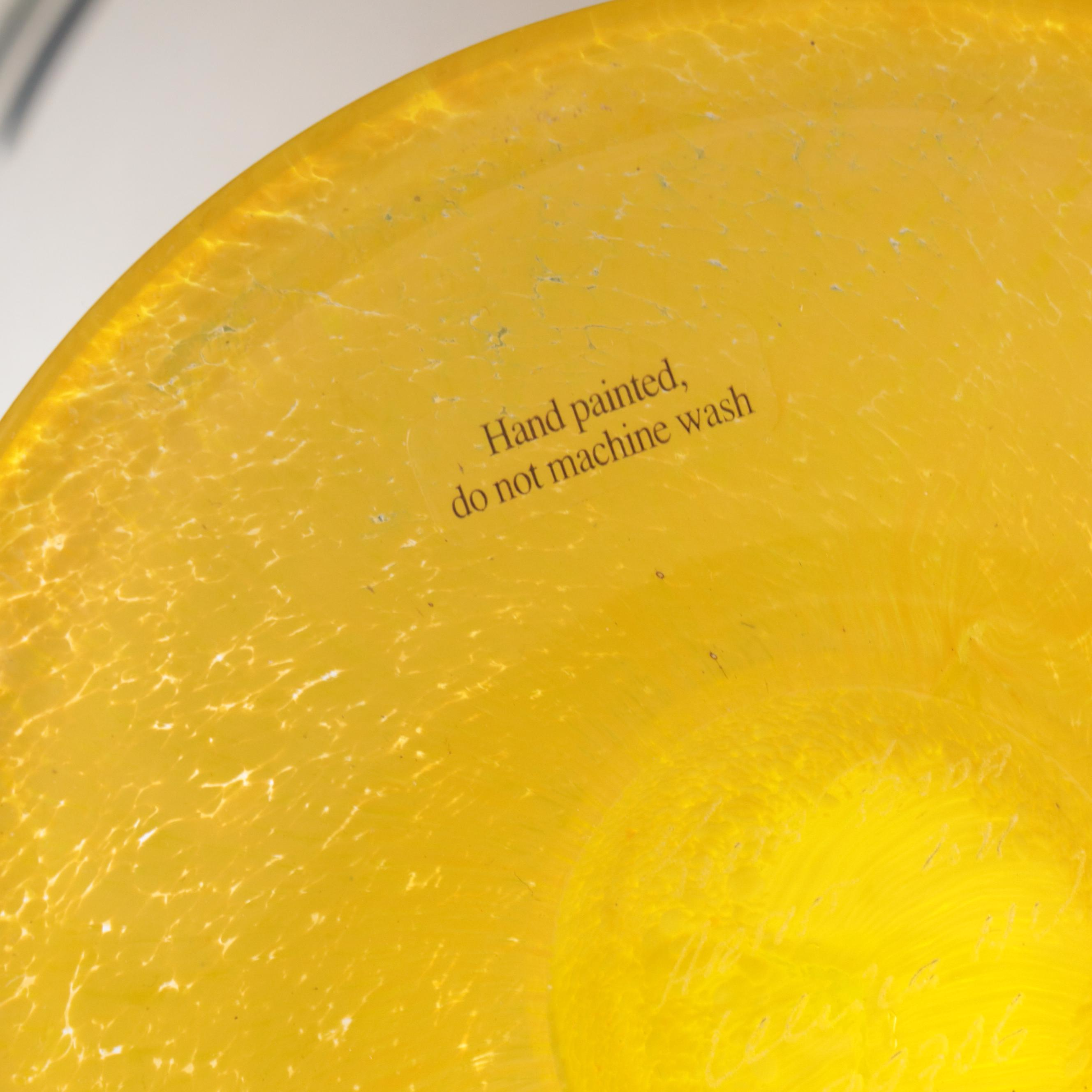 Kosta Boda "Open Minds" Blown Glass Footed Bowl