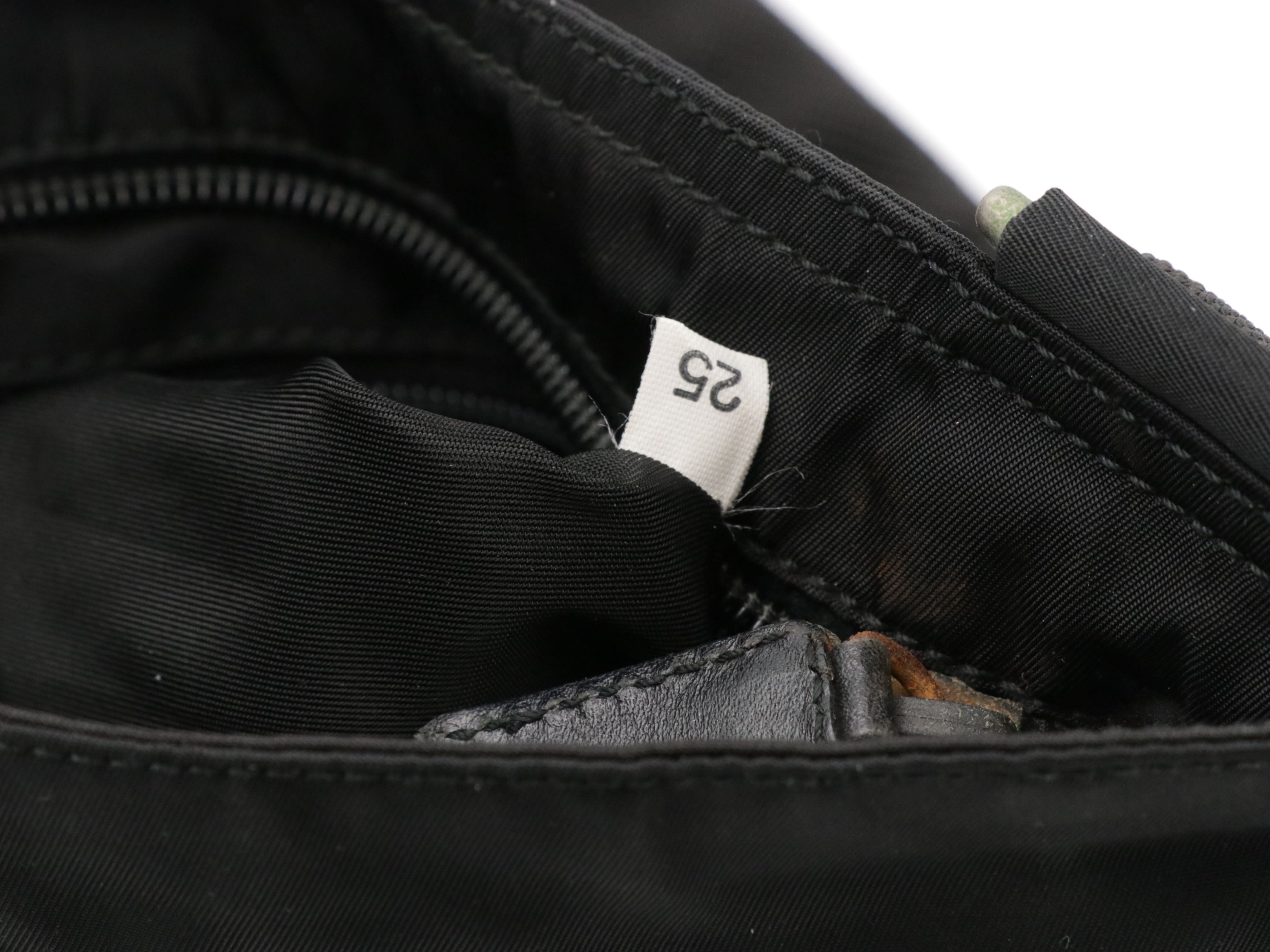 Prada Small Flat Crossbody Bag in Black Tessuto Nylon