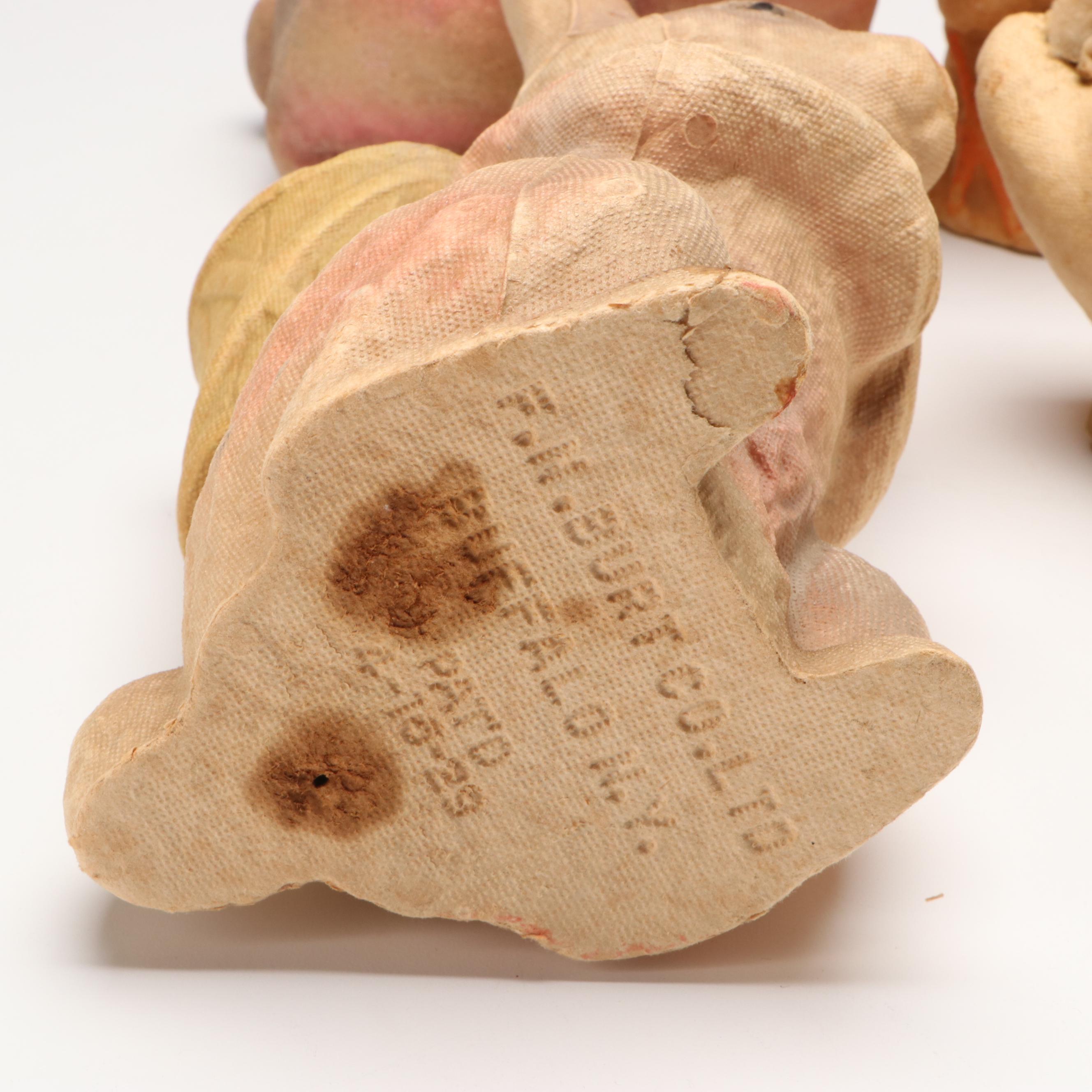 F. N. Burt, Drake Process with Other Papier-Mâché Figures and Candy Containers