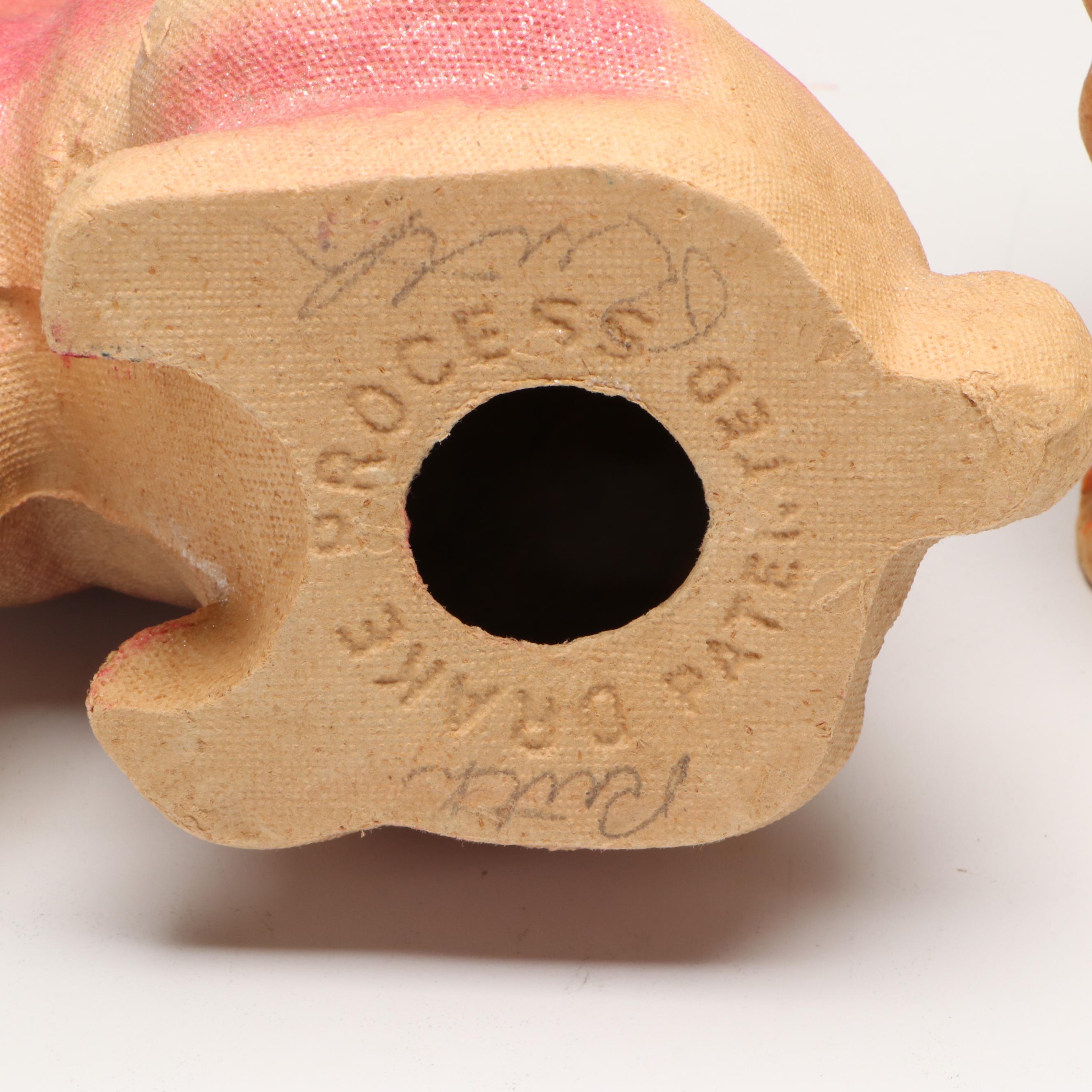 F. N. Burt, Drake Process with Other Papier-Mâché Figures and Candy Containers