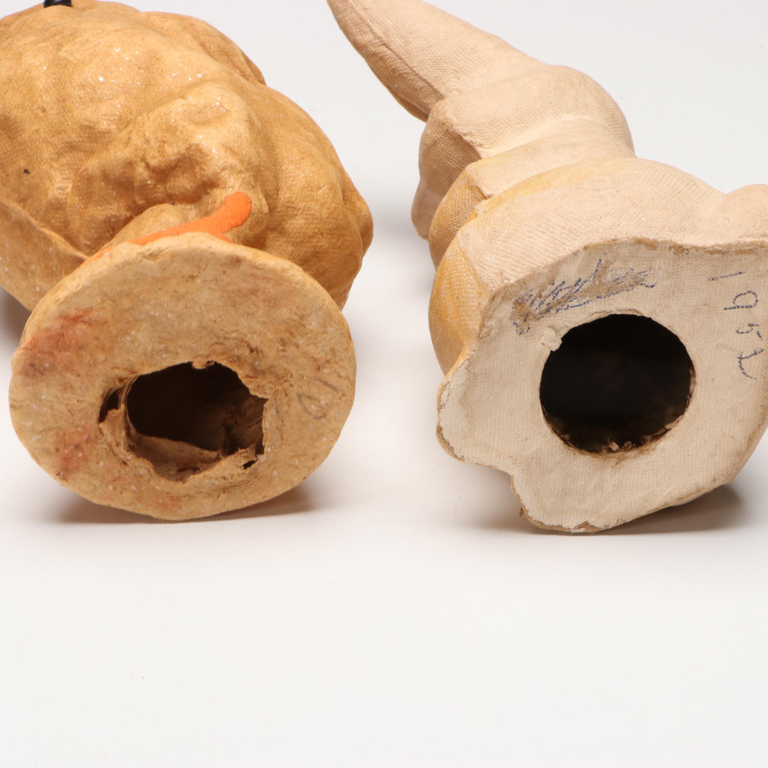 F. N. Burt, Drake Process with Other Papier-Mâché Figures and Candy Containers