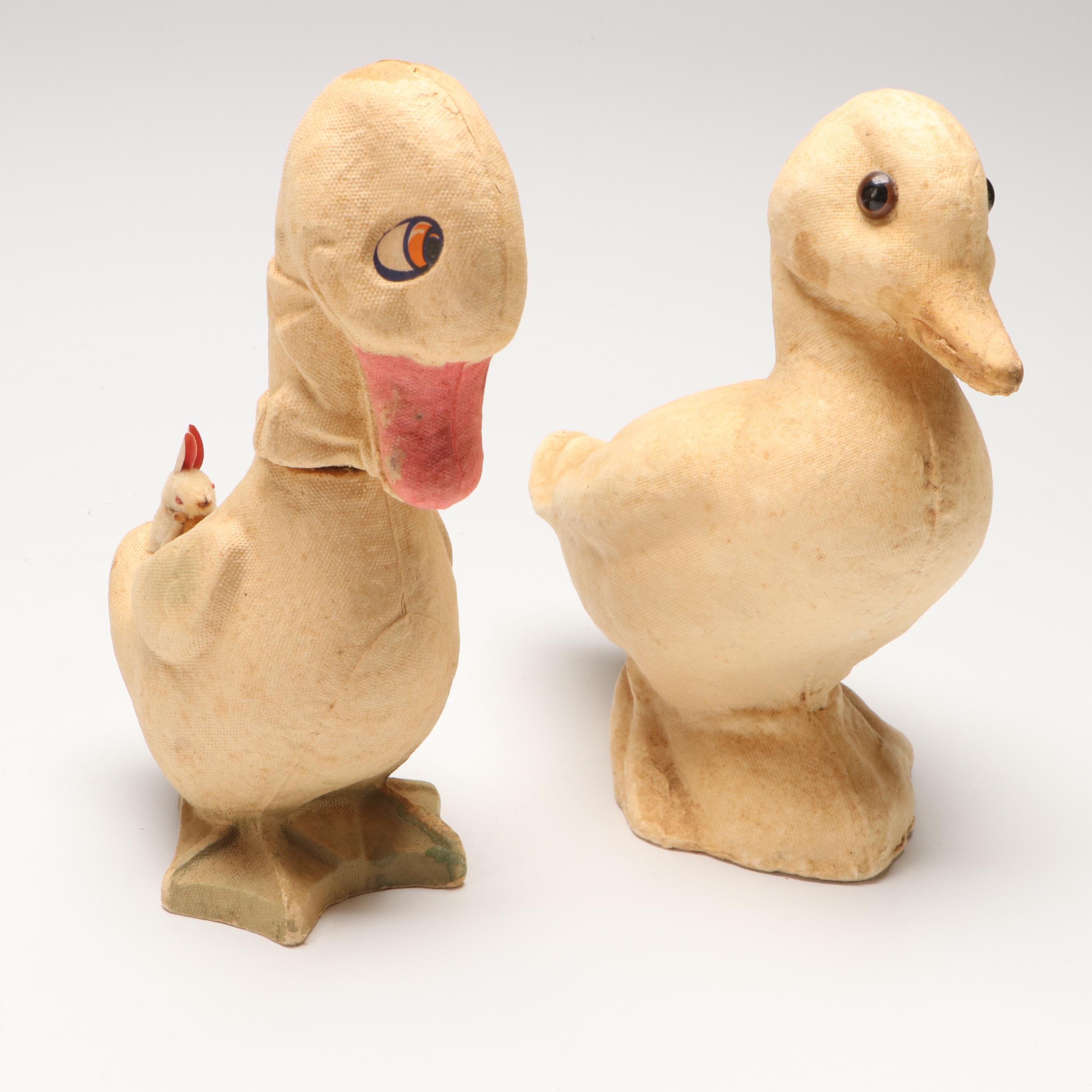 F. N. Burt, Drake Process with Other Papier-Mâché Figures and Candy Containers