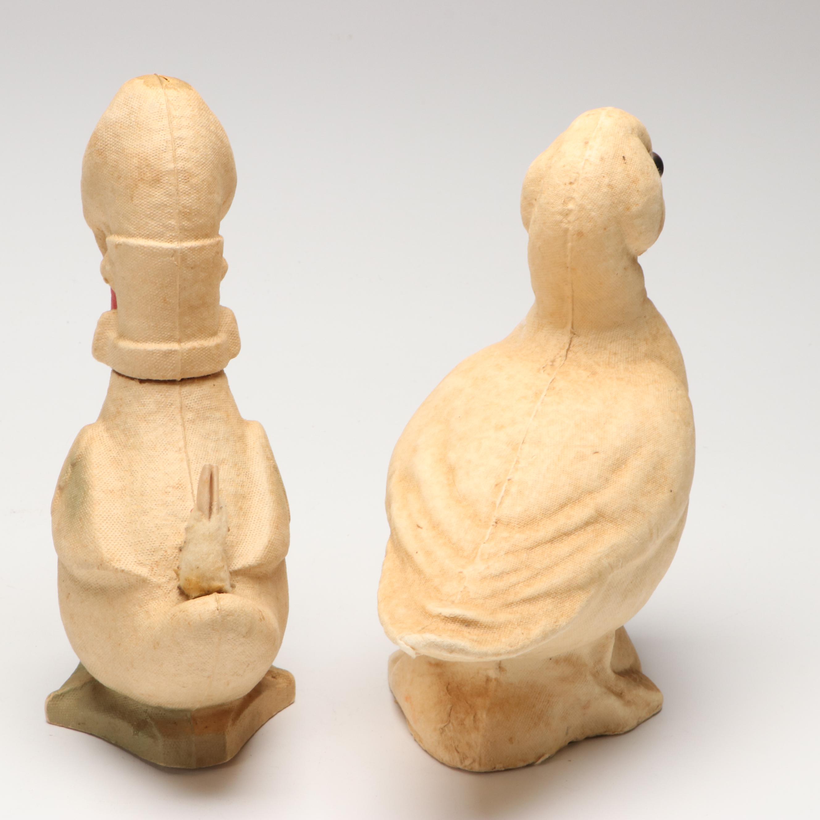 F. N. Burt, Drake Process with Other Papier-Mâché Figures and Candy Containers