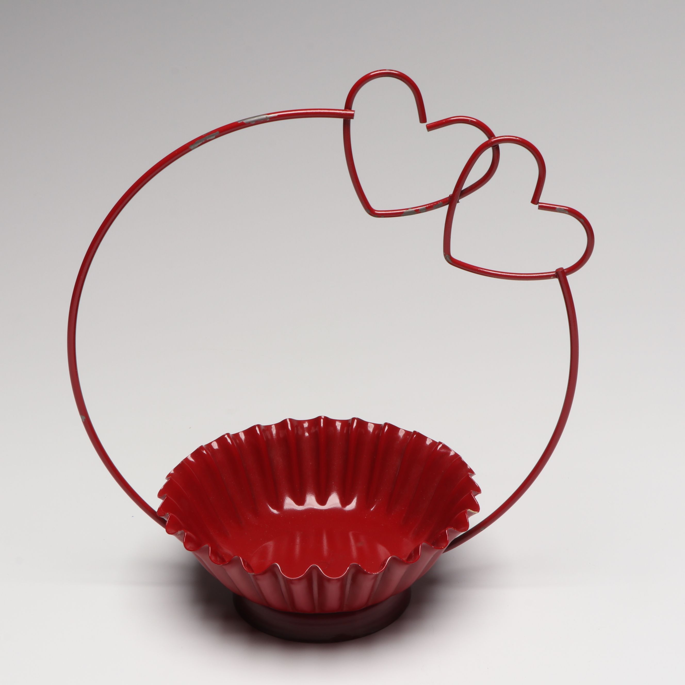 Valentine's Day Heart Figure with Other Vintage Decor